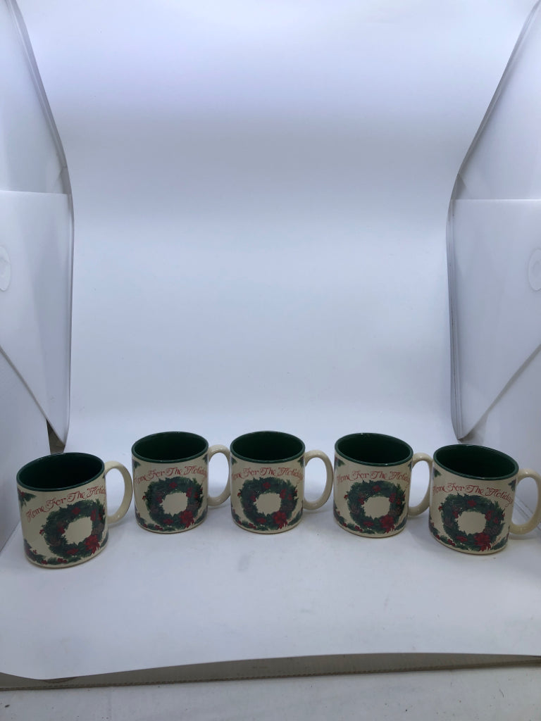 5 "HOME FOR THE HOLIDAYS" MUG.