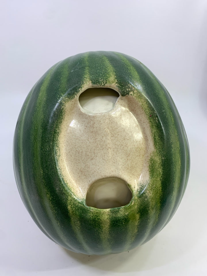 CERAMIC WATERMELON BASKET.
