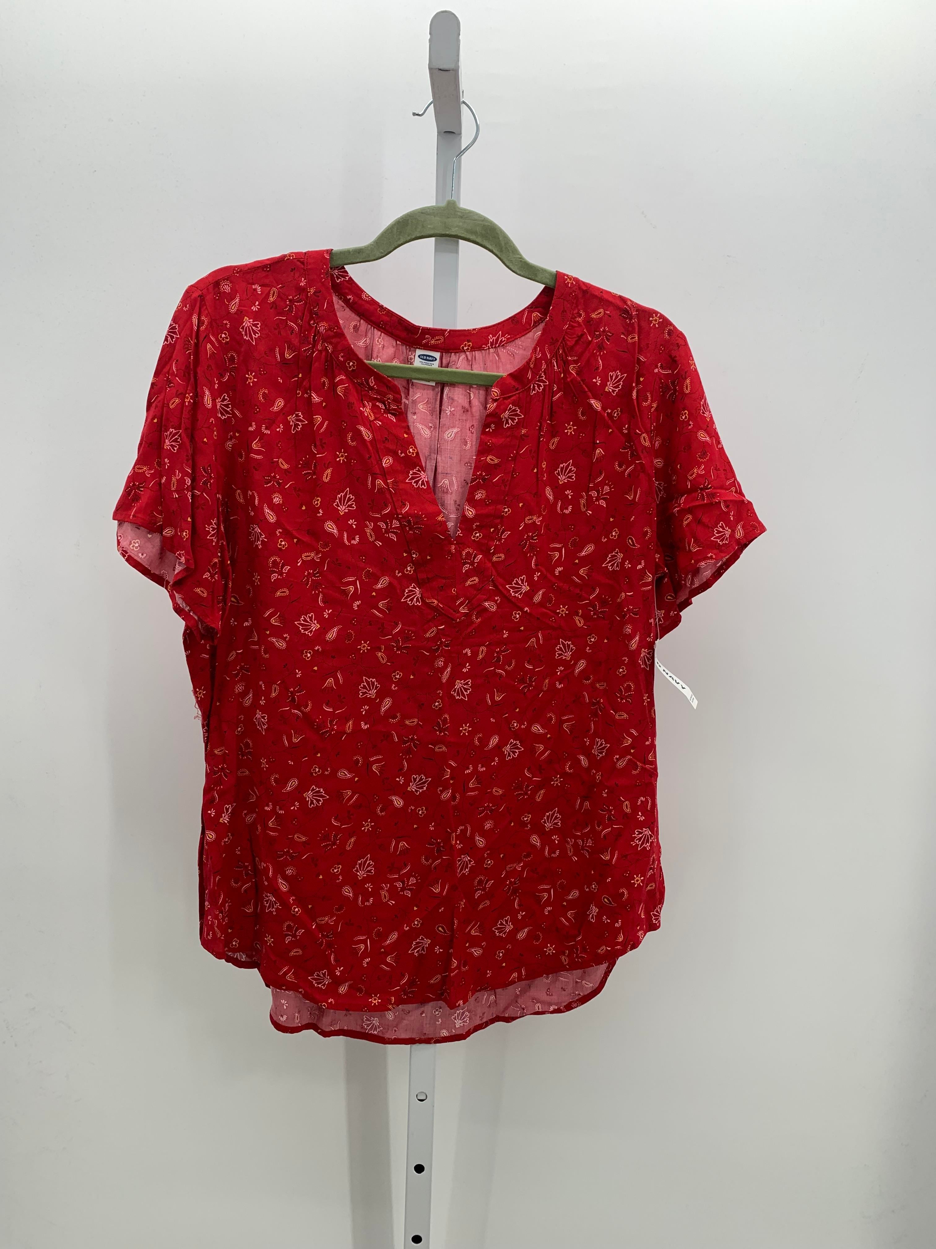 Old Navy Size Large Misses Short Sleeve Shirt
