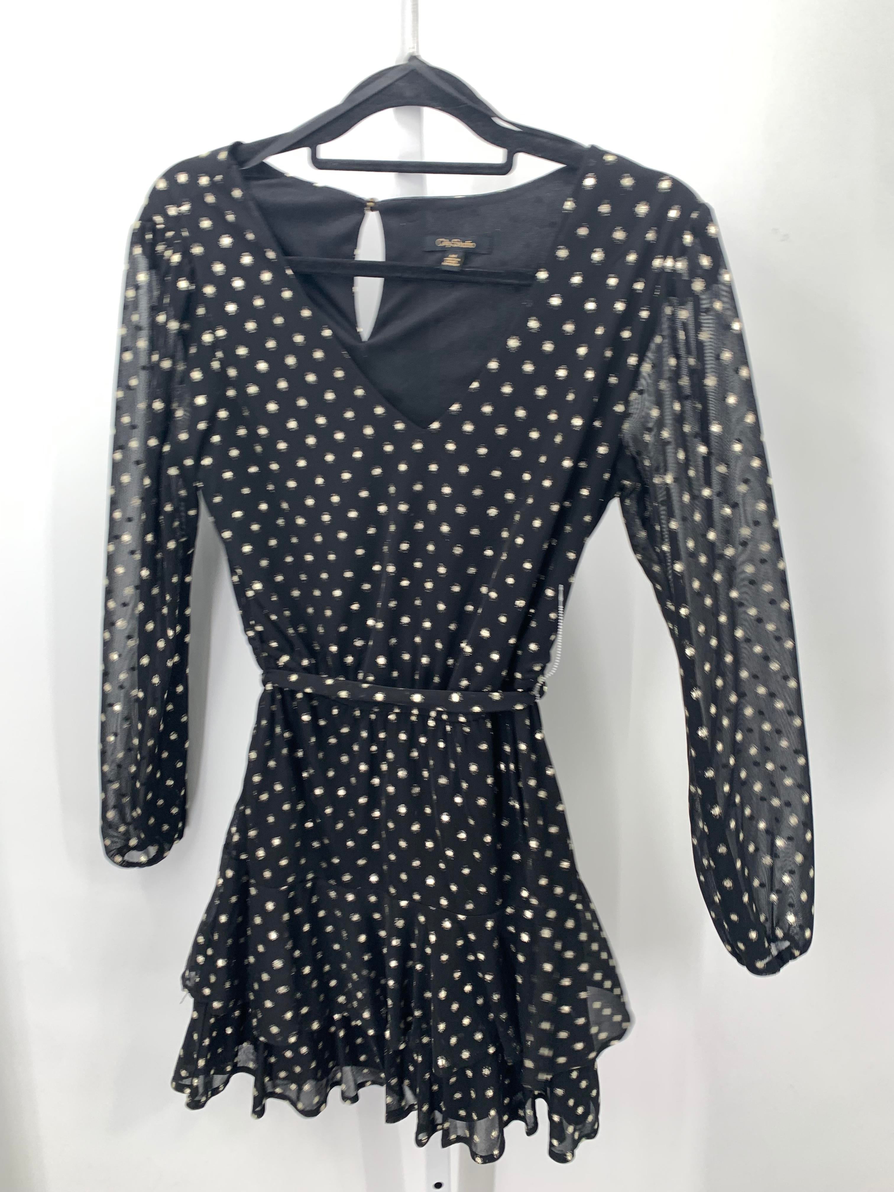 City Studio Size Medium Juniors Long Sleeve Dress