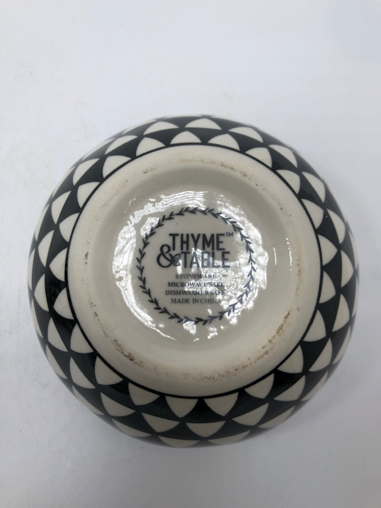 12PC THYME & TABLE GEOMETRIC DINNER SET-SVC 4.