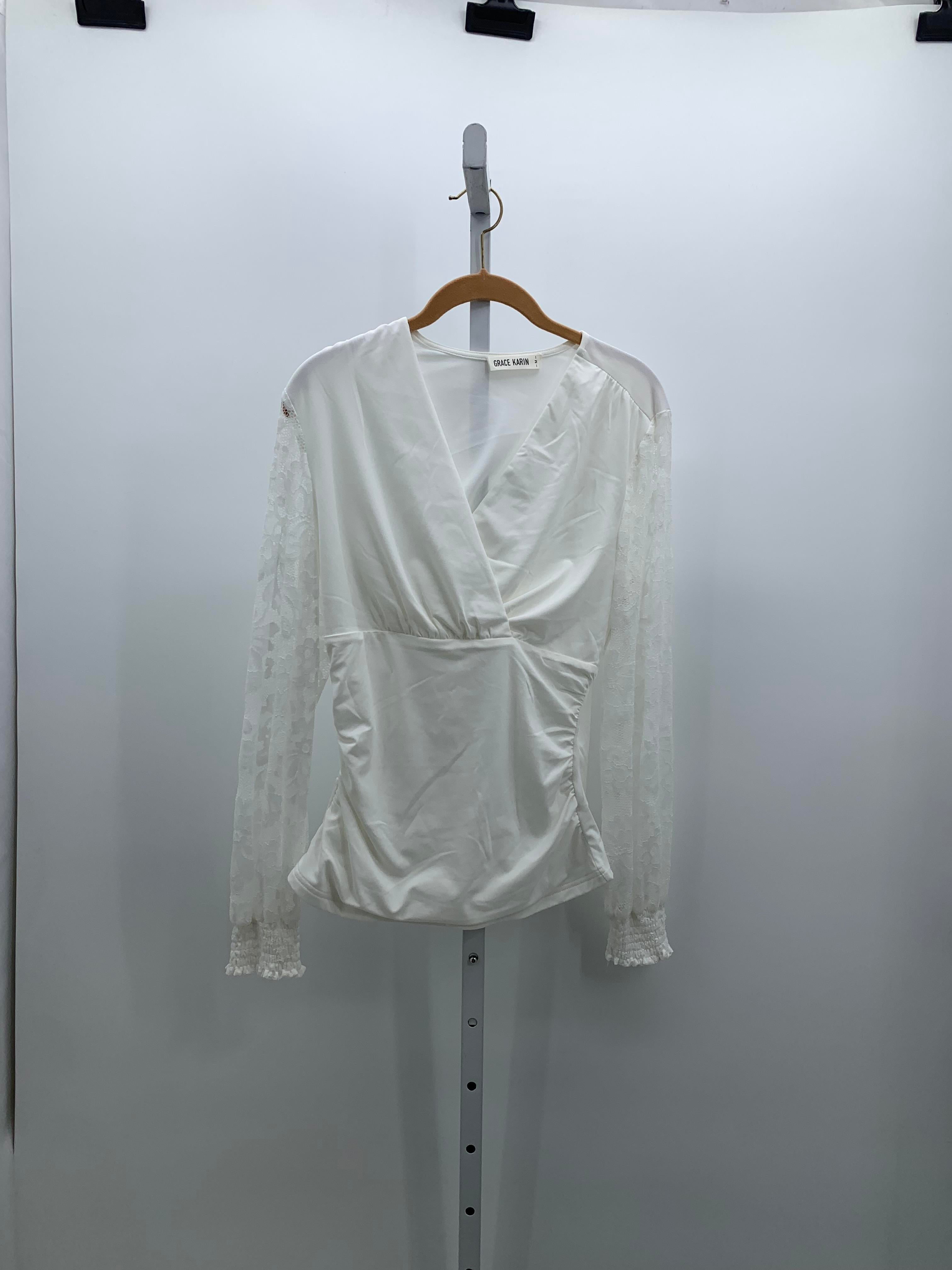 Grace Karin Size Medium Misses Long Sleeve Shirt
