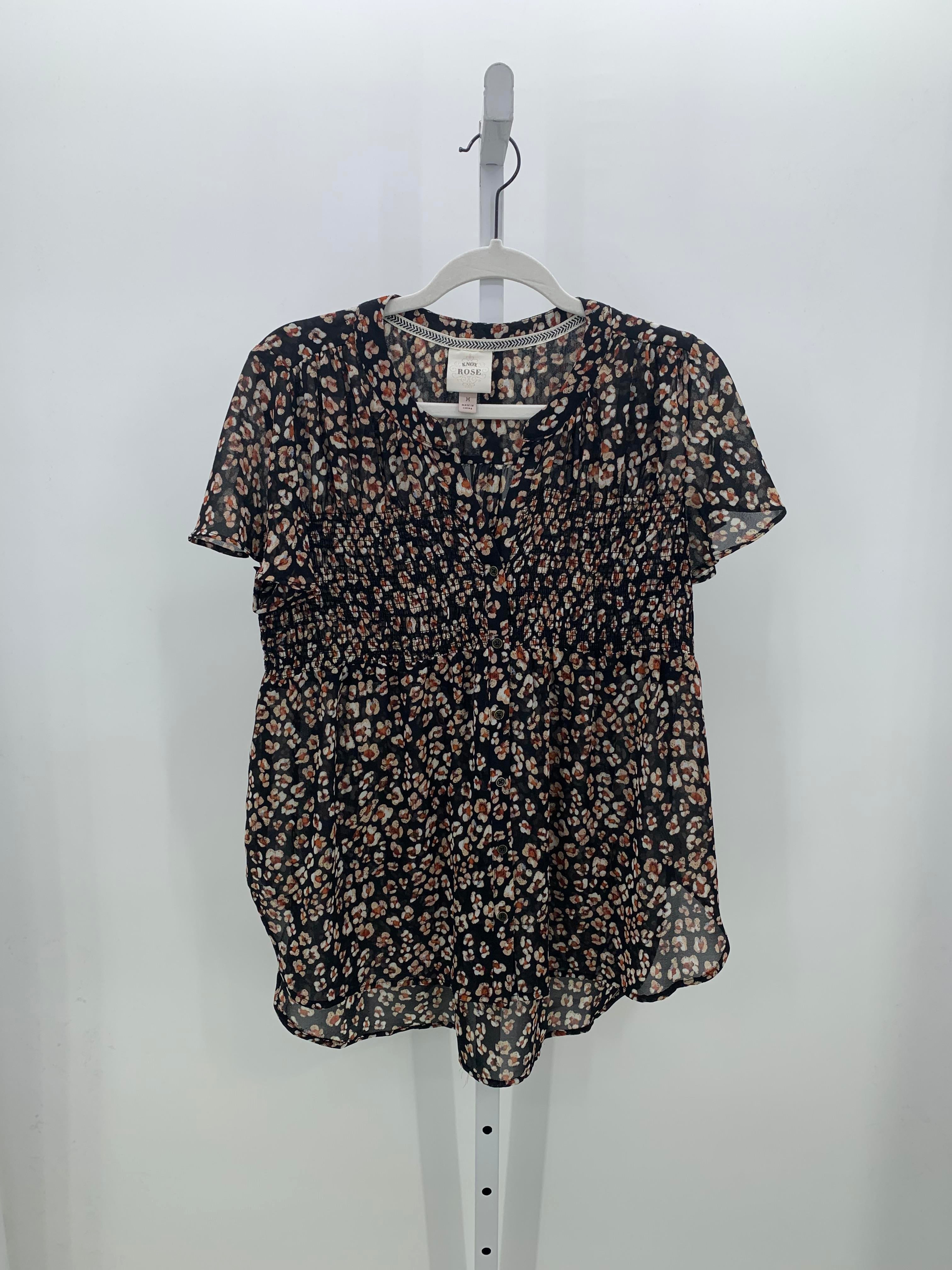 Knox Rose Size Medium Misses Short Sleeve Shirt