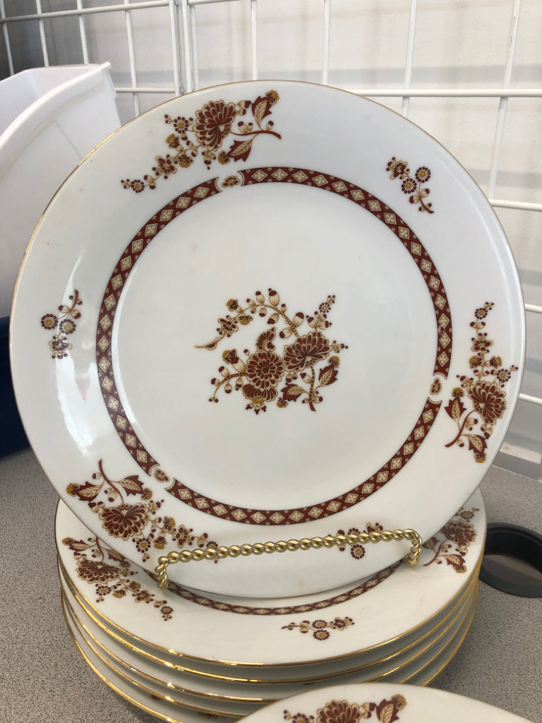 24PC FALL FLORAL CHINA SET - LILING - SRV FOR 6.