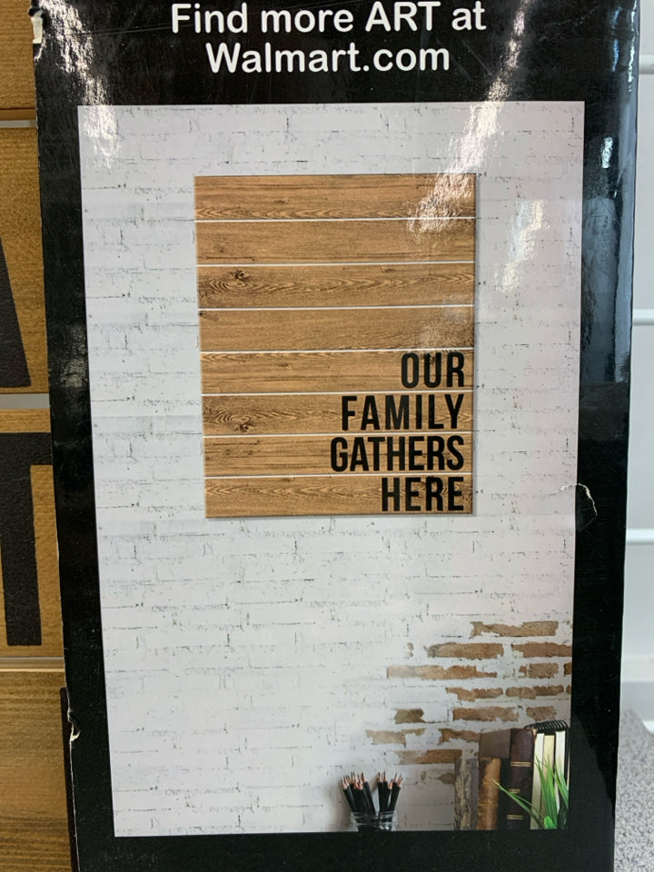 NEW OUR FAMILY WOOD SIGN.
