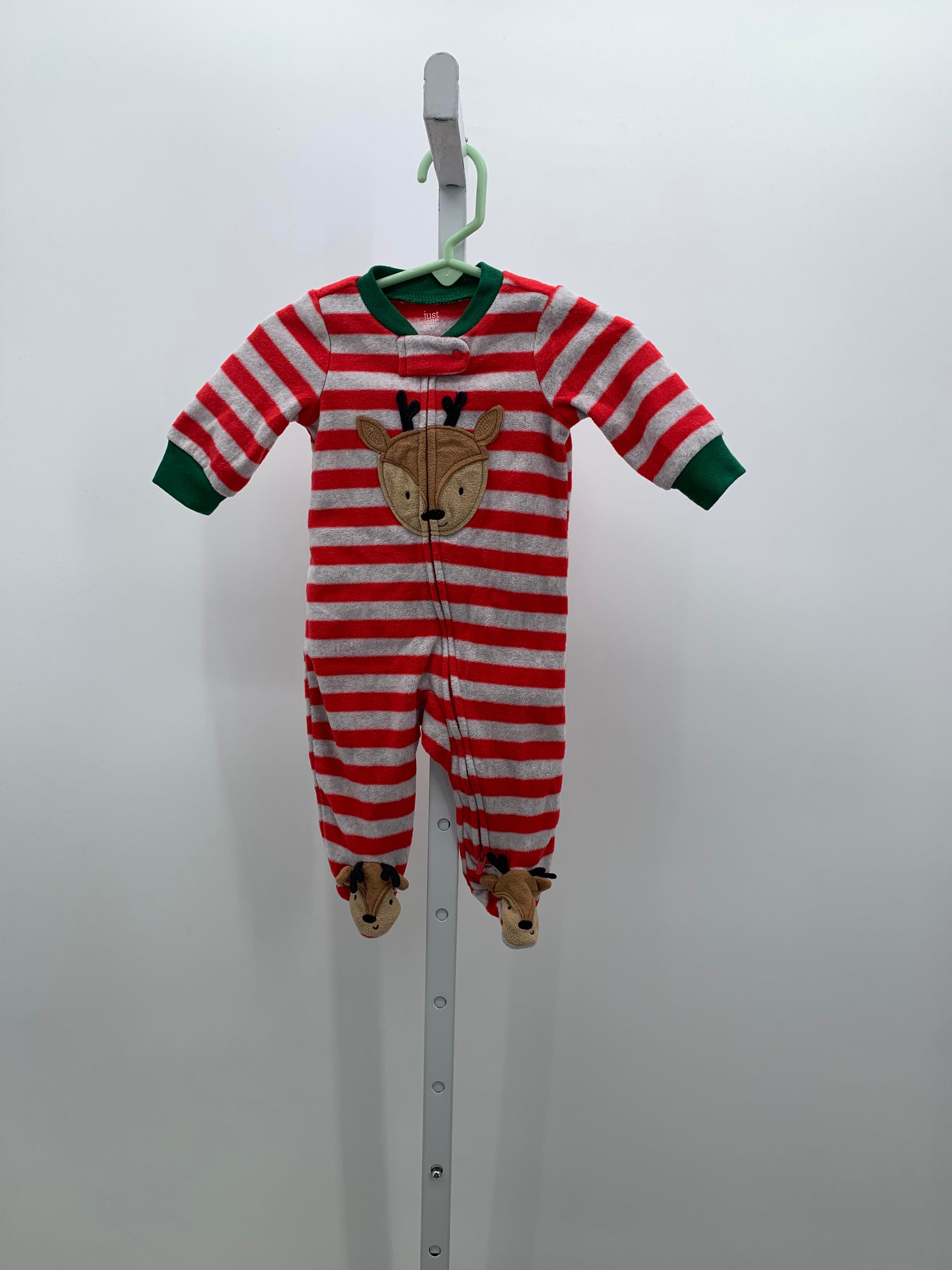 STRIPES FLEECE ROMPER REINDEER