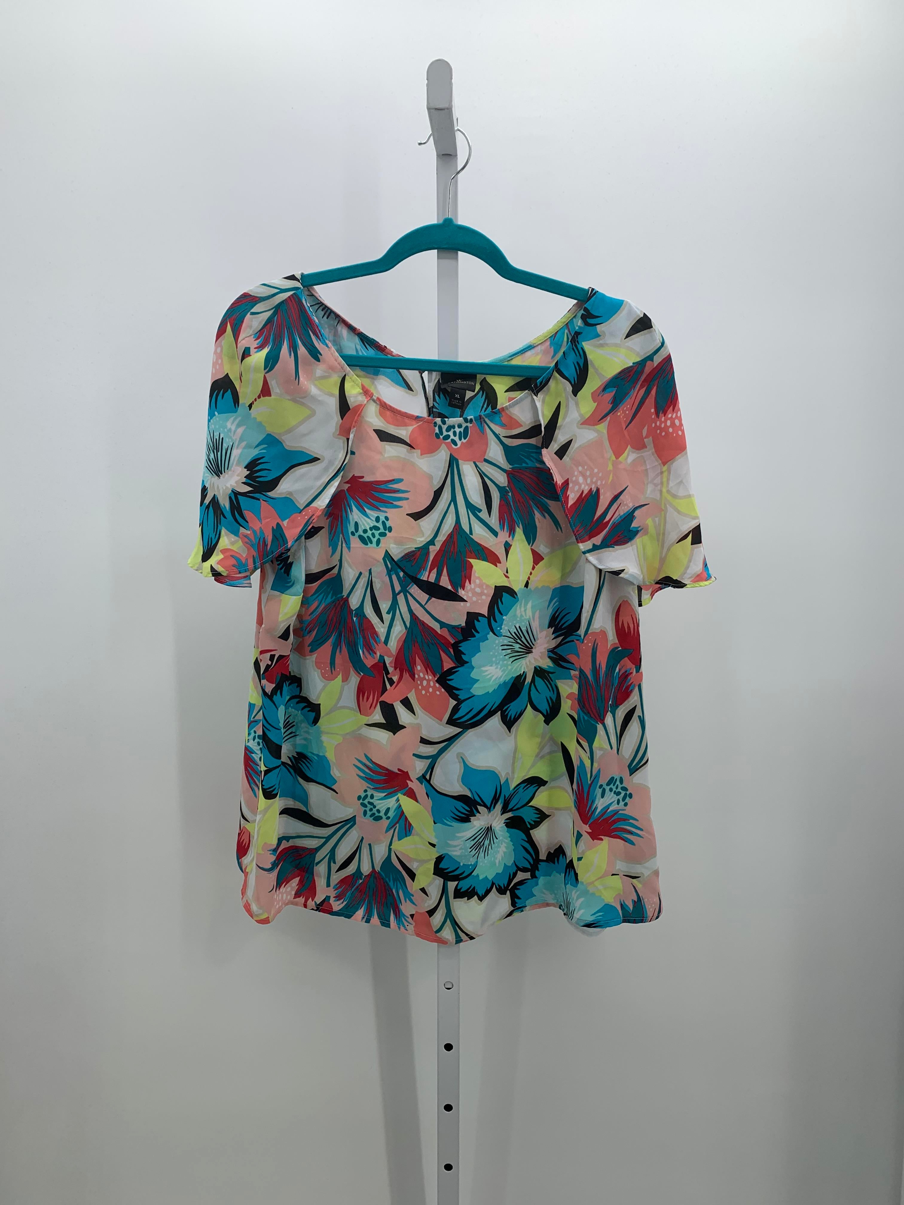 Worthington Size Extra Large Misses Short Sleeve Shirt