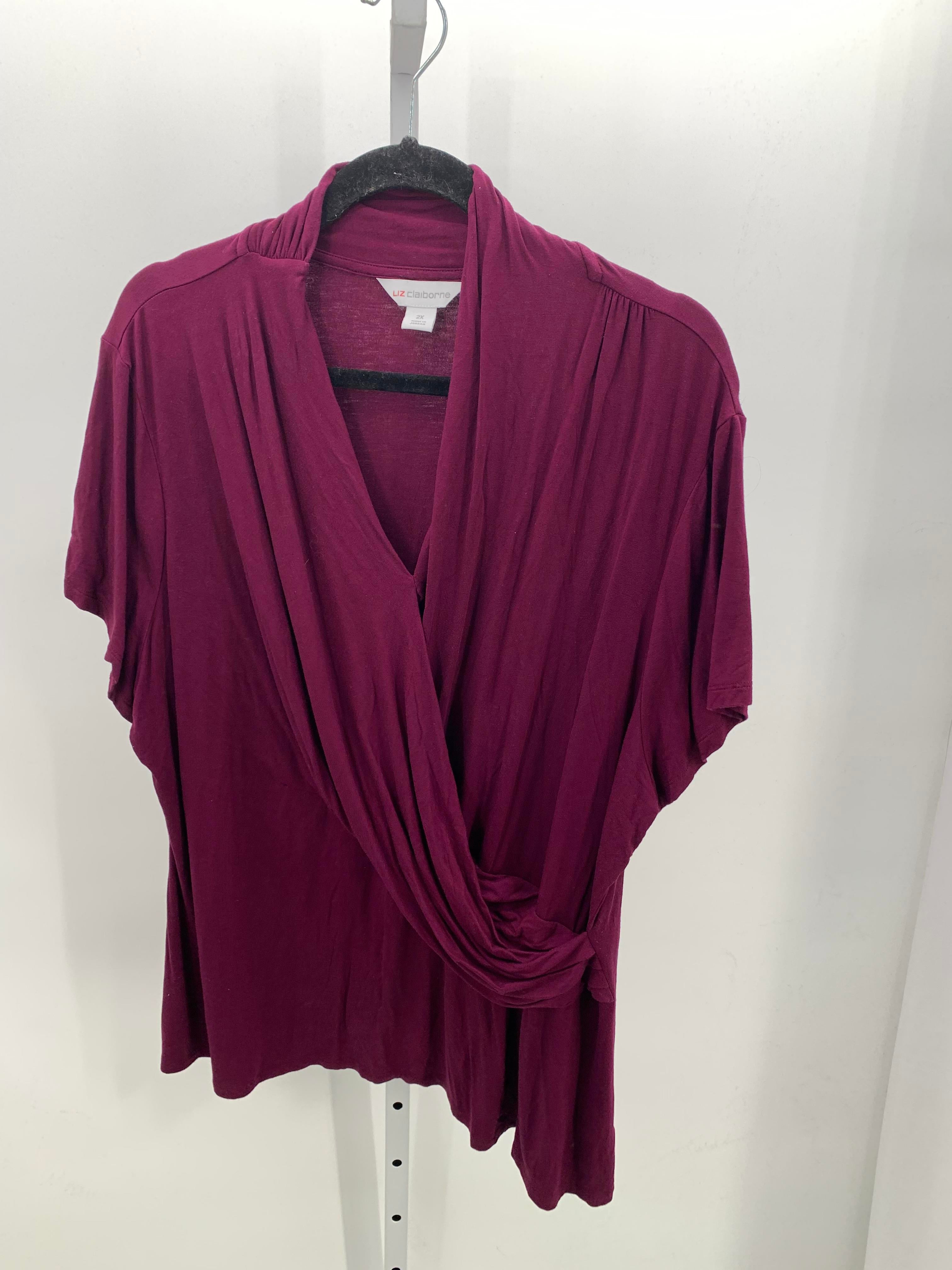Liz Claiborne Size 2X Womens Short Sleeve Shirt