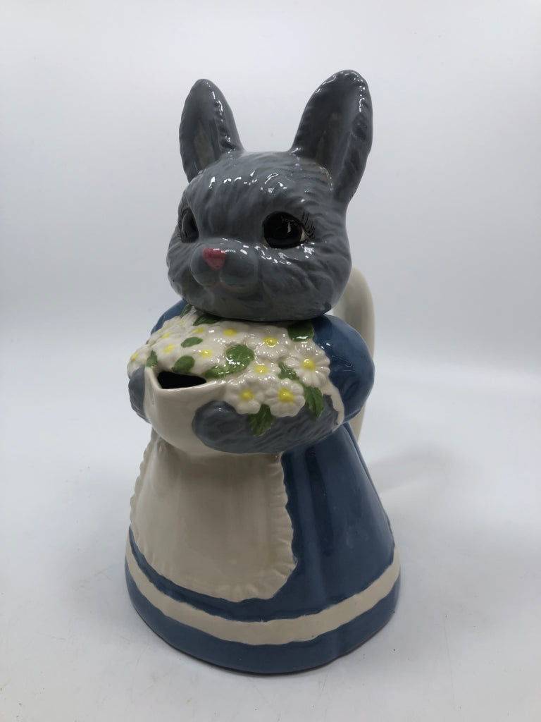CERAMIC BUNNY TEAPOT.