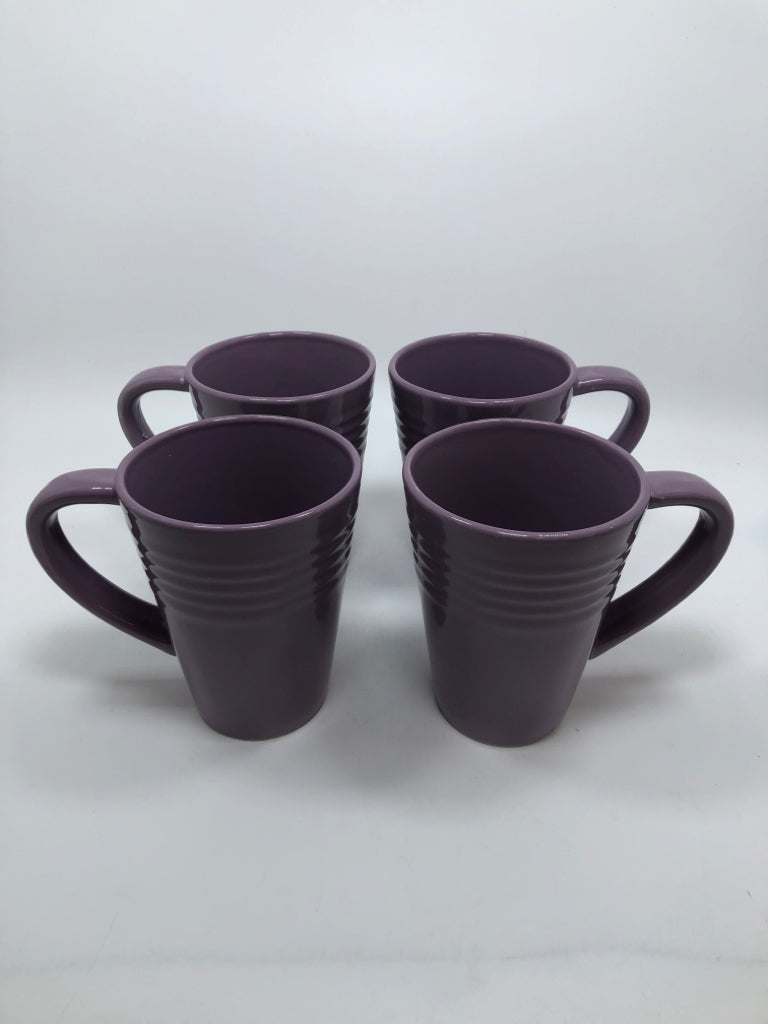 4PC PURPLE MUGS.