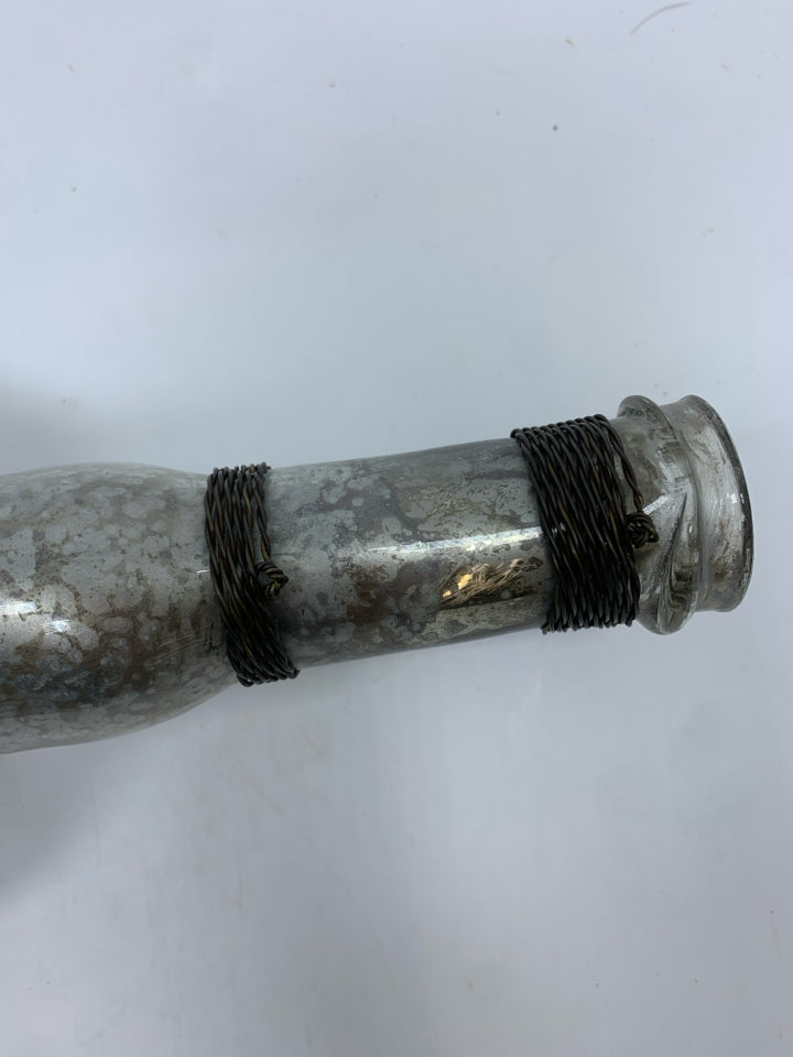 MERCURY GLASS STYLE MERLOT BOTTLE.