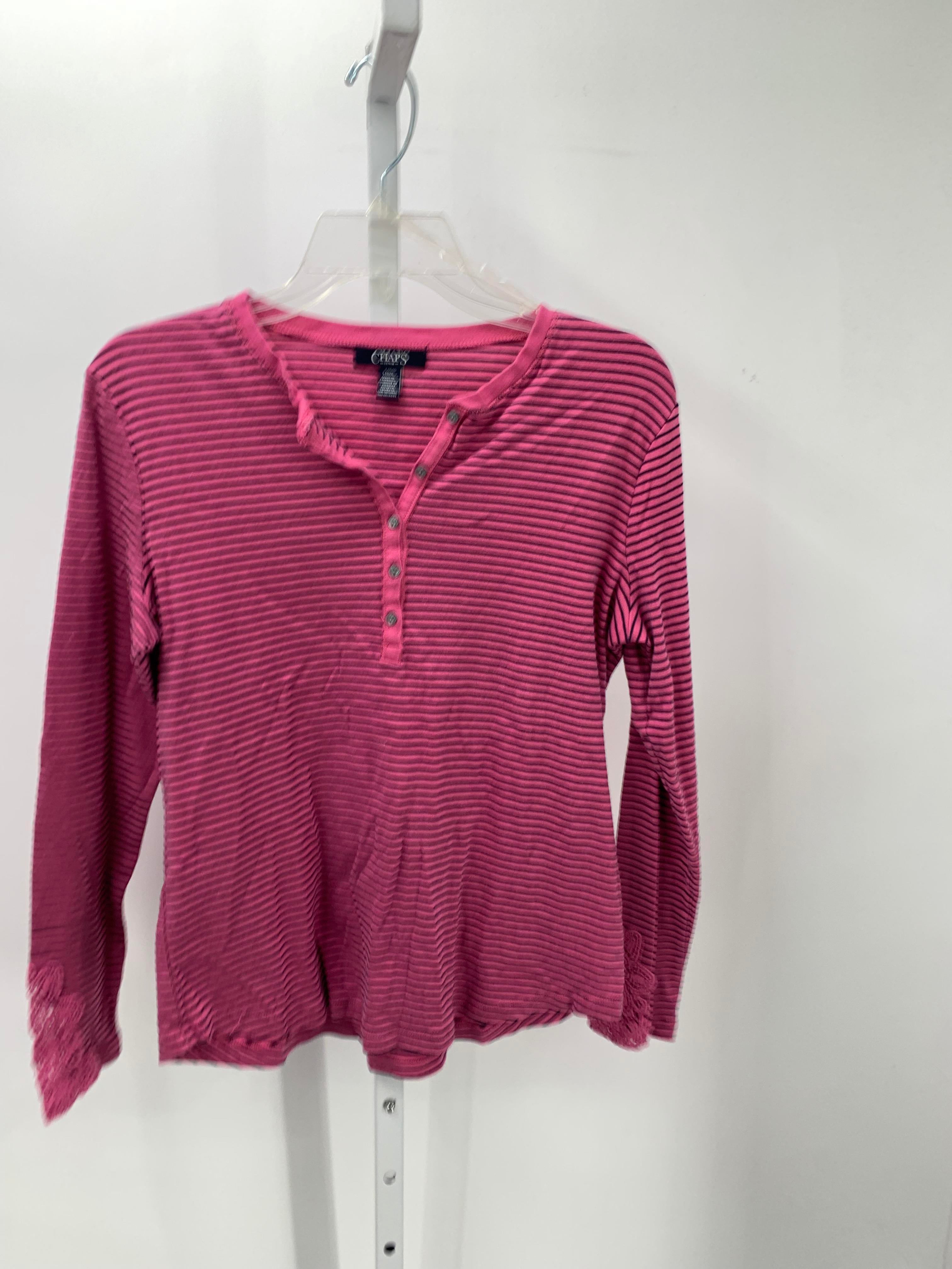 Chaps Size Large Misses Long Sleeve Shirt