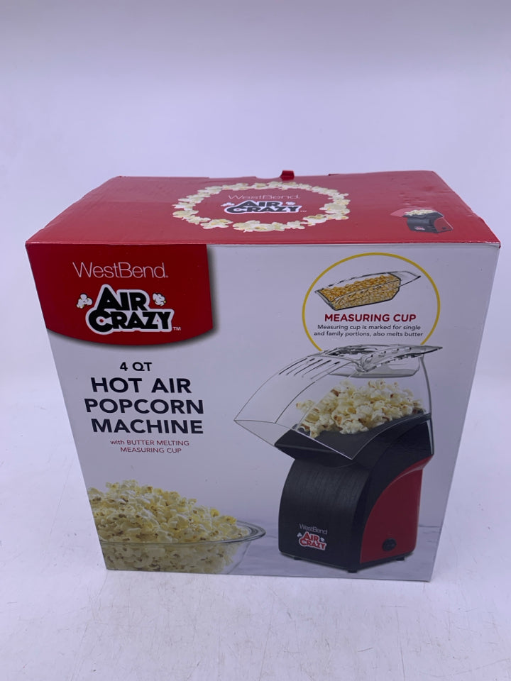 NIB AIR CRAZY HOT AIR POPCORN MACHINE.