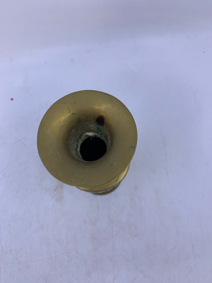 FOOTED W/ LEAF ETCHING.