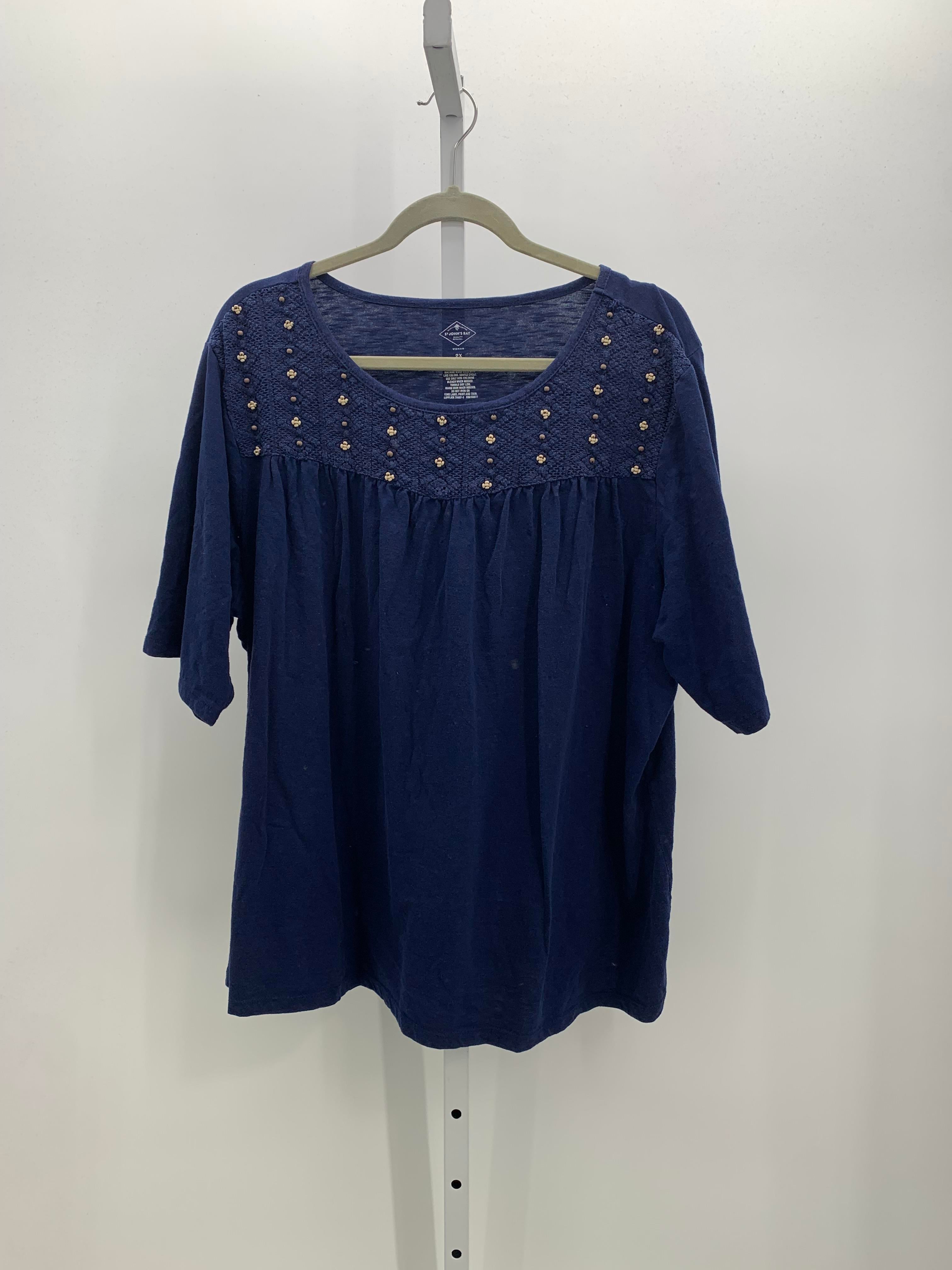St. Johns Bay Size 2X Womens Short Sleeve Shirt