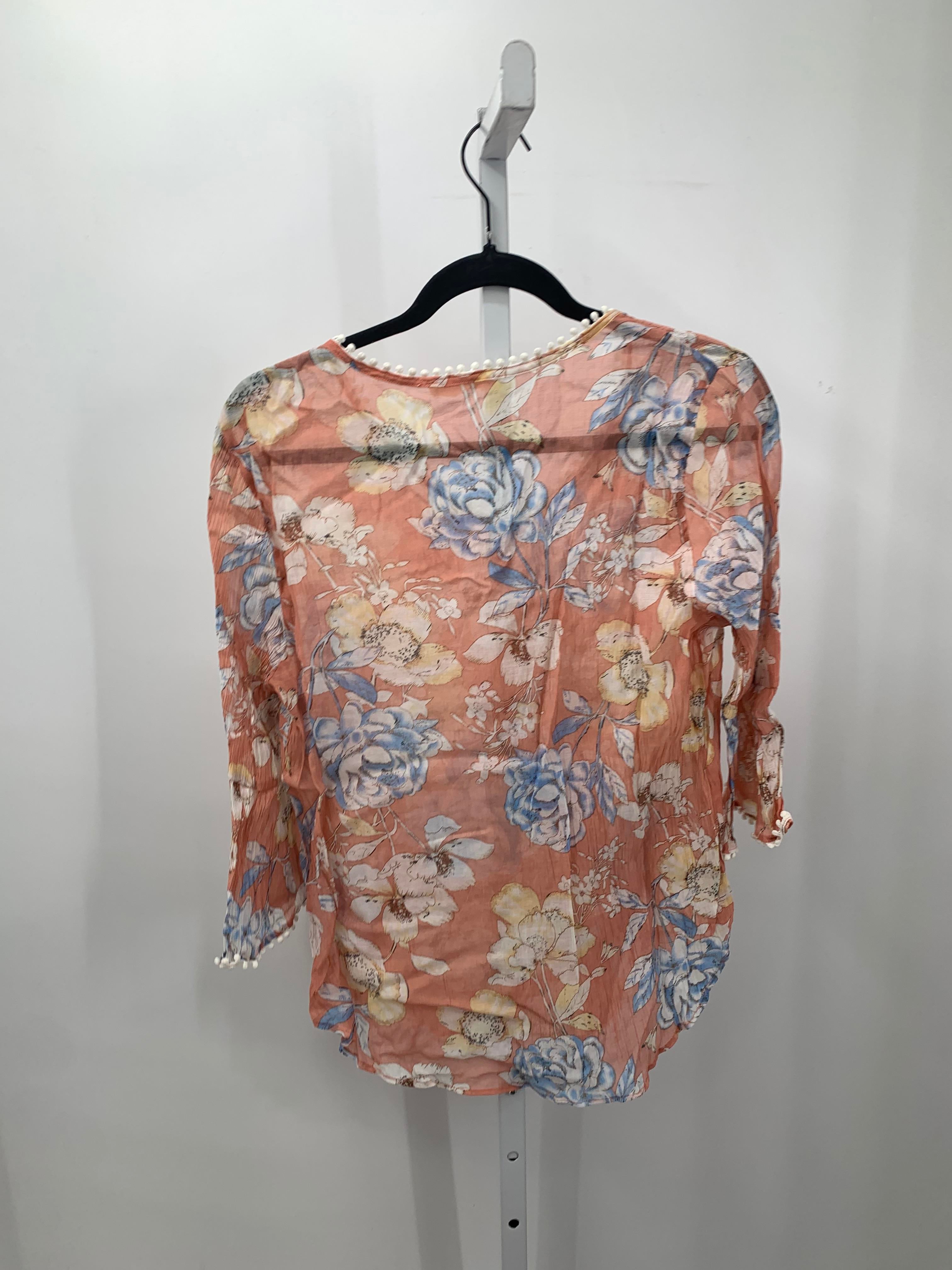 Grand and Greene Size Large Misses 3/4 Sleeve Shirt