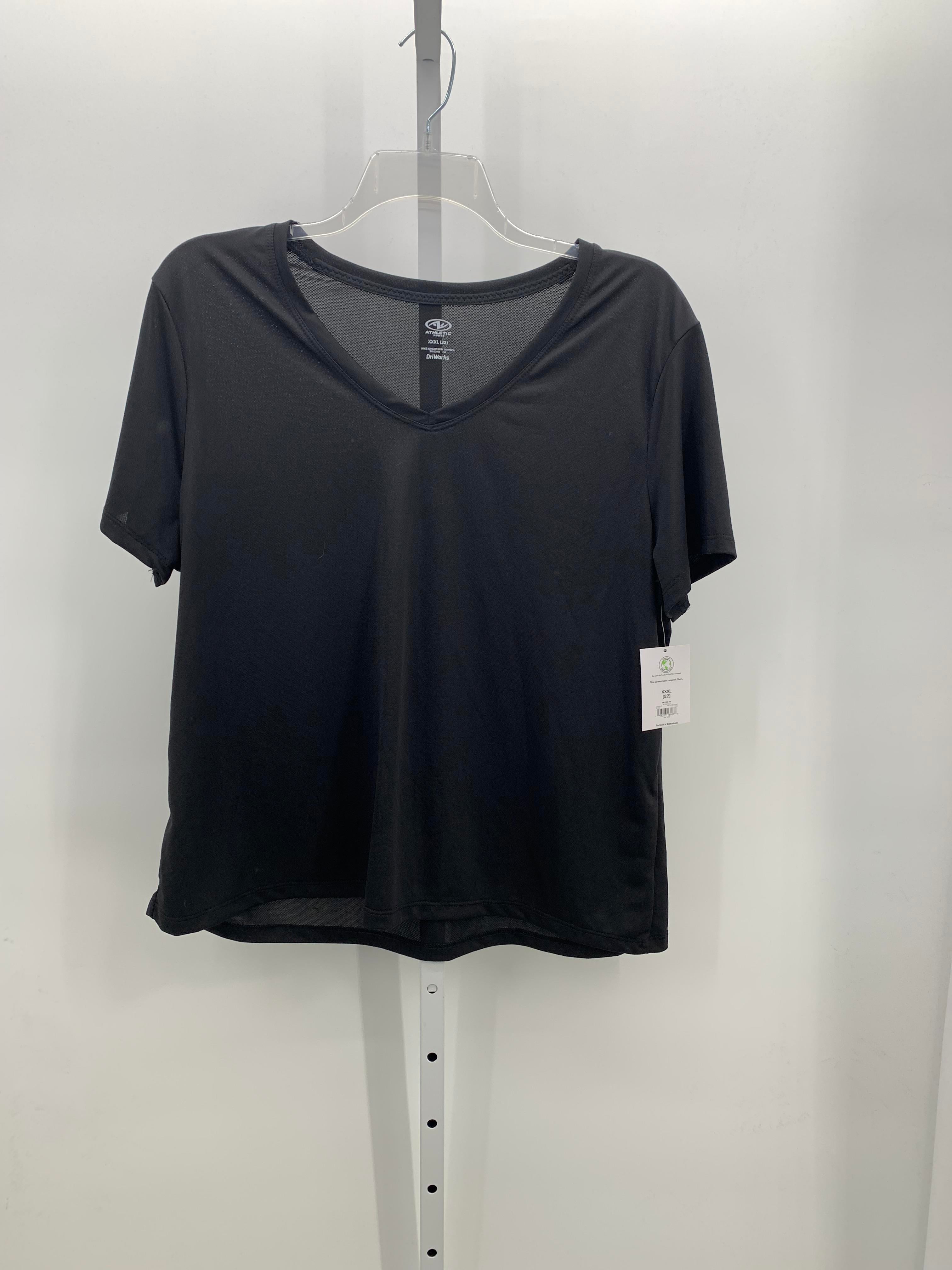 Athletic Works Size XXXL Misses Short Sleeve Shirt
