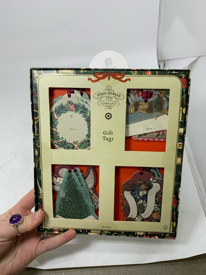 NIP OLD FASHION LOOK GIFT TAGS.