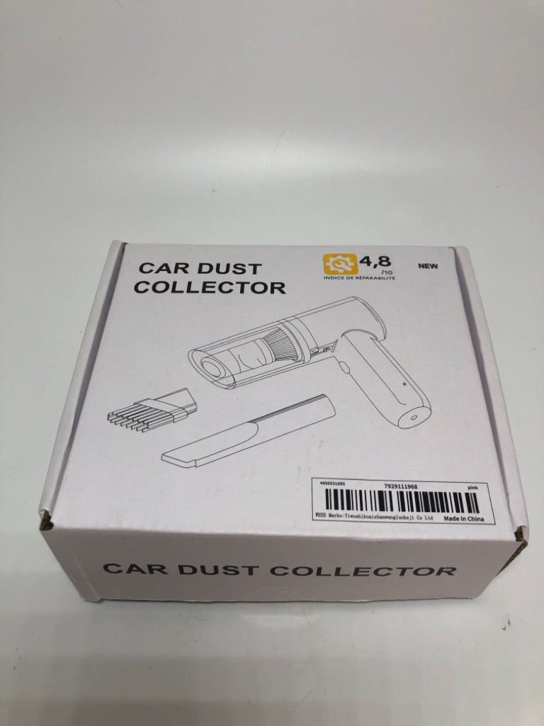 NIB PINK CAR DUST COLLECTOR
