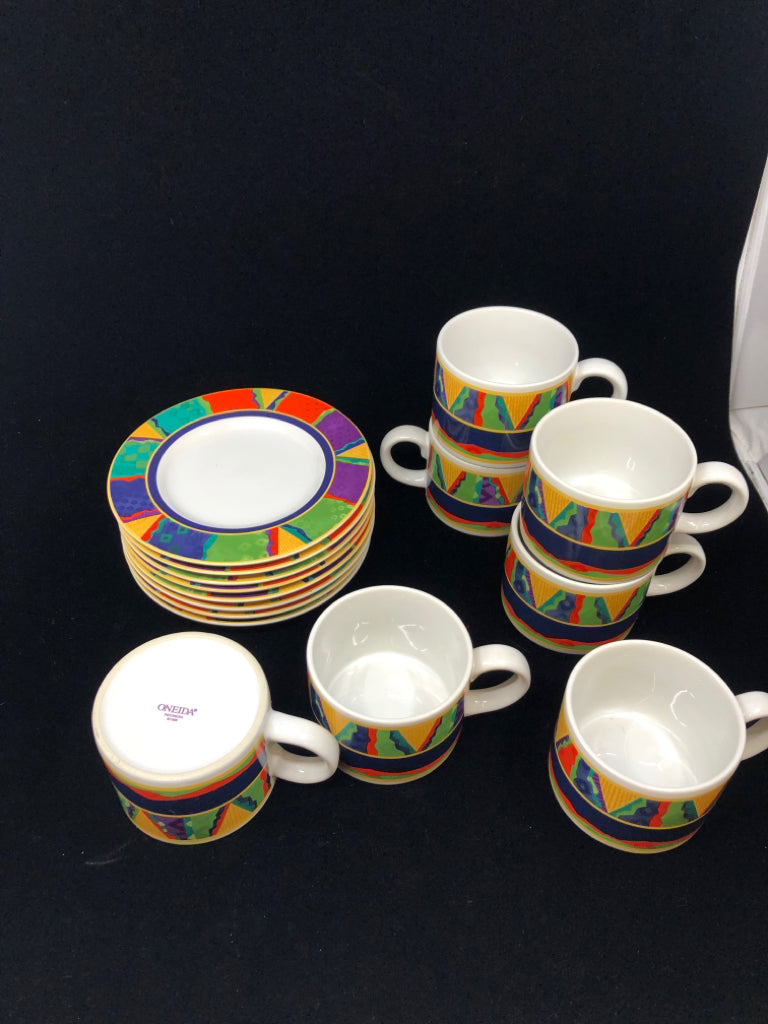 SVC 8 VIBRATO COFFEE CUP & SAUCERS-15 PCS.