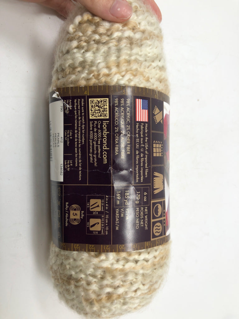 NWT TAN/WHITE YARN.