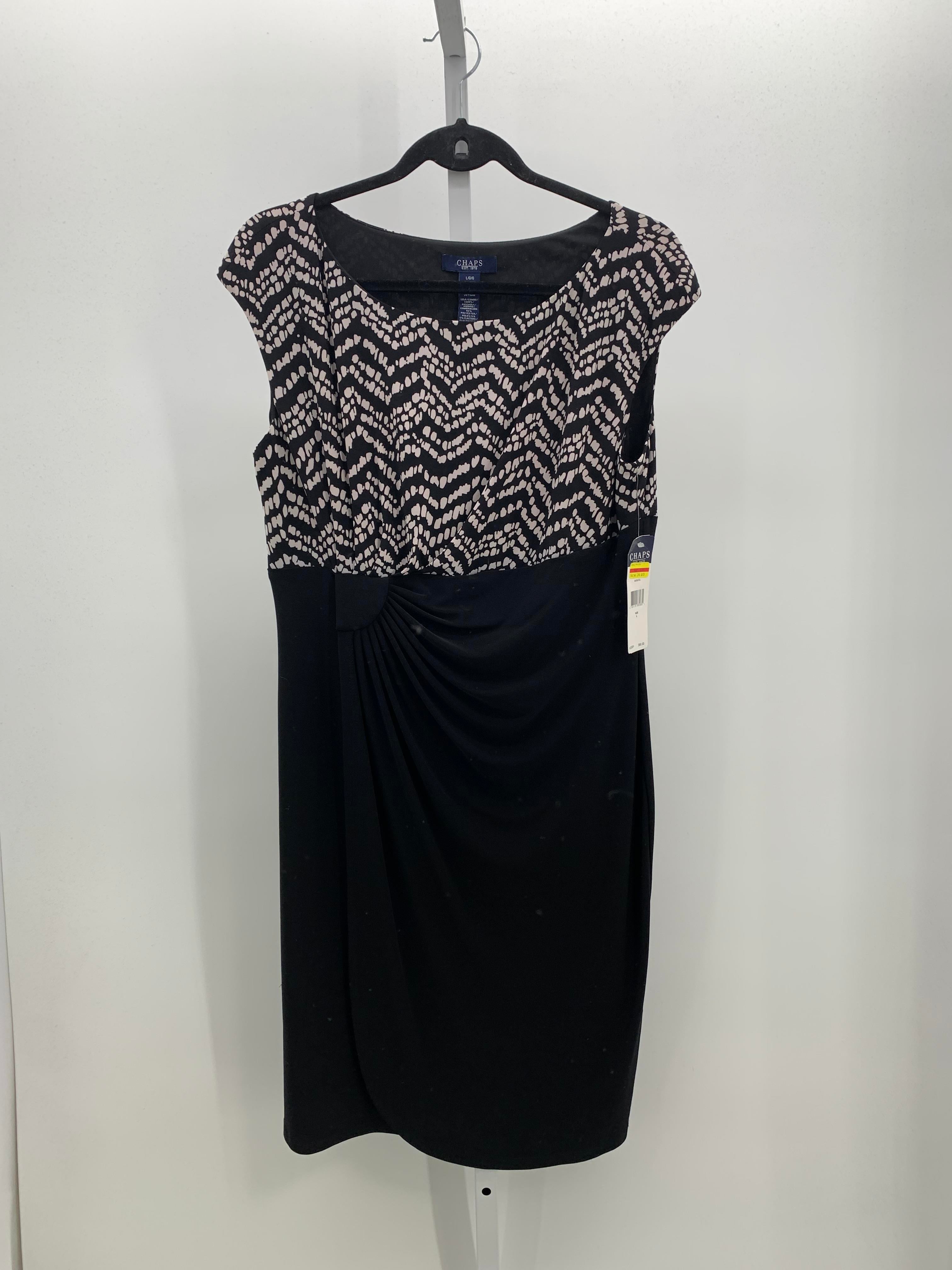 Chaps Size Large Misses Sleeveless Dress