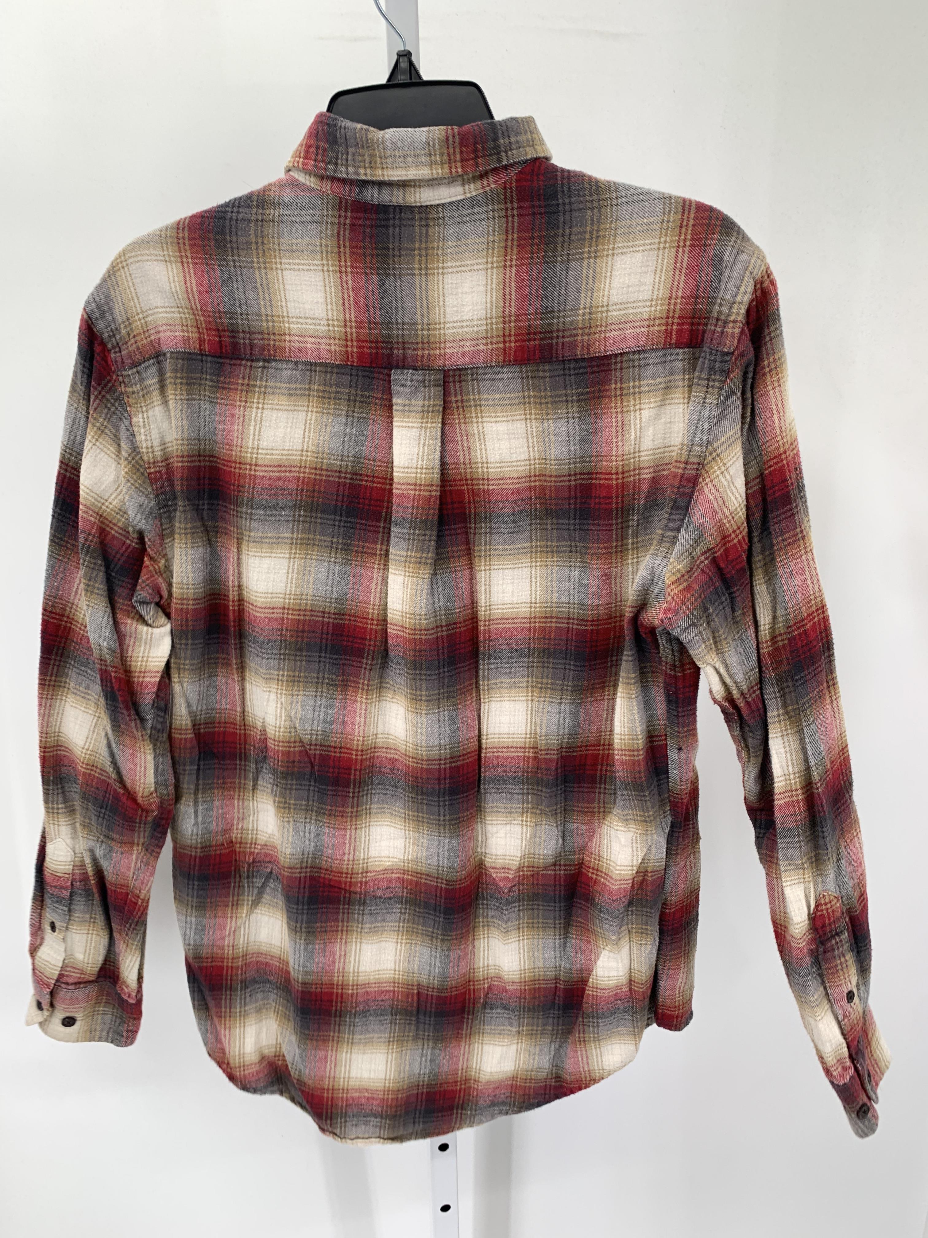 RED GREY PLAID