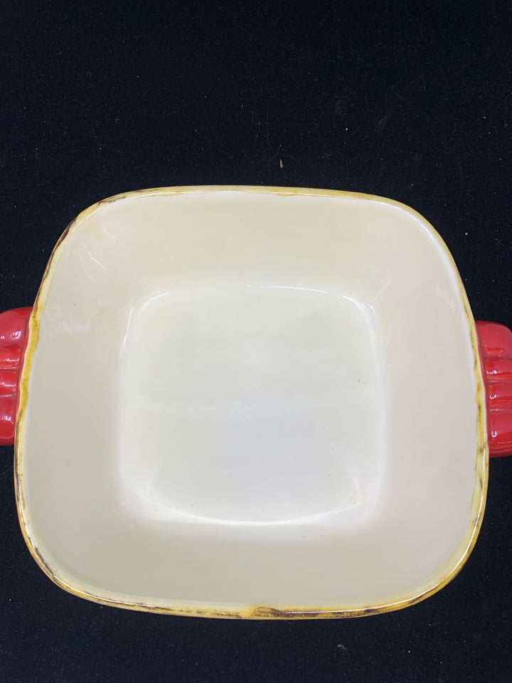 RED CERAMIC BAKING DISH-PIER 1.