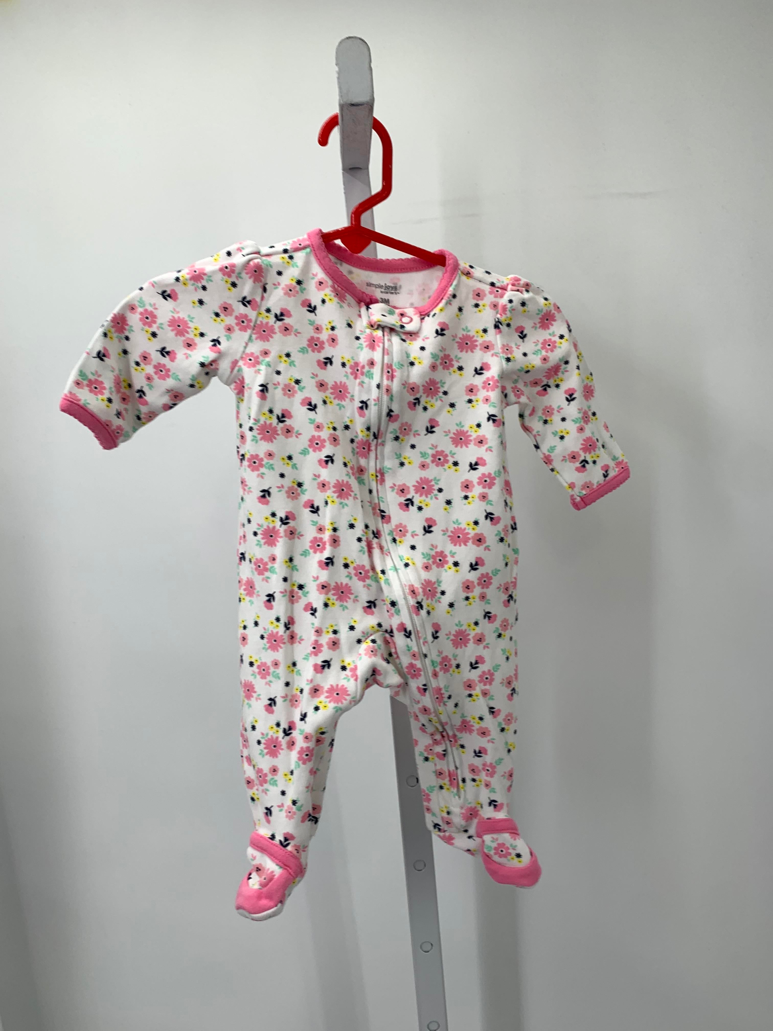 Simple Joys Size 0-3 months Girls Long Slv. Romper