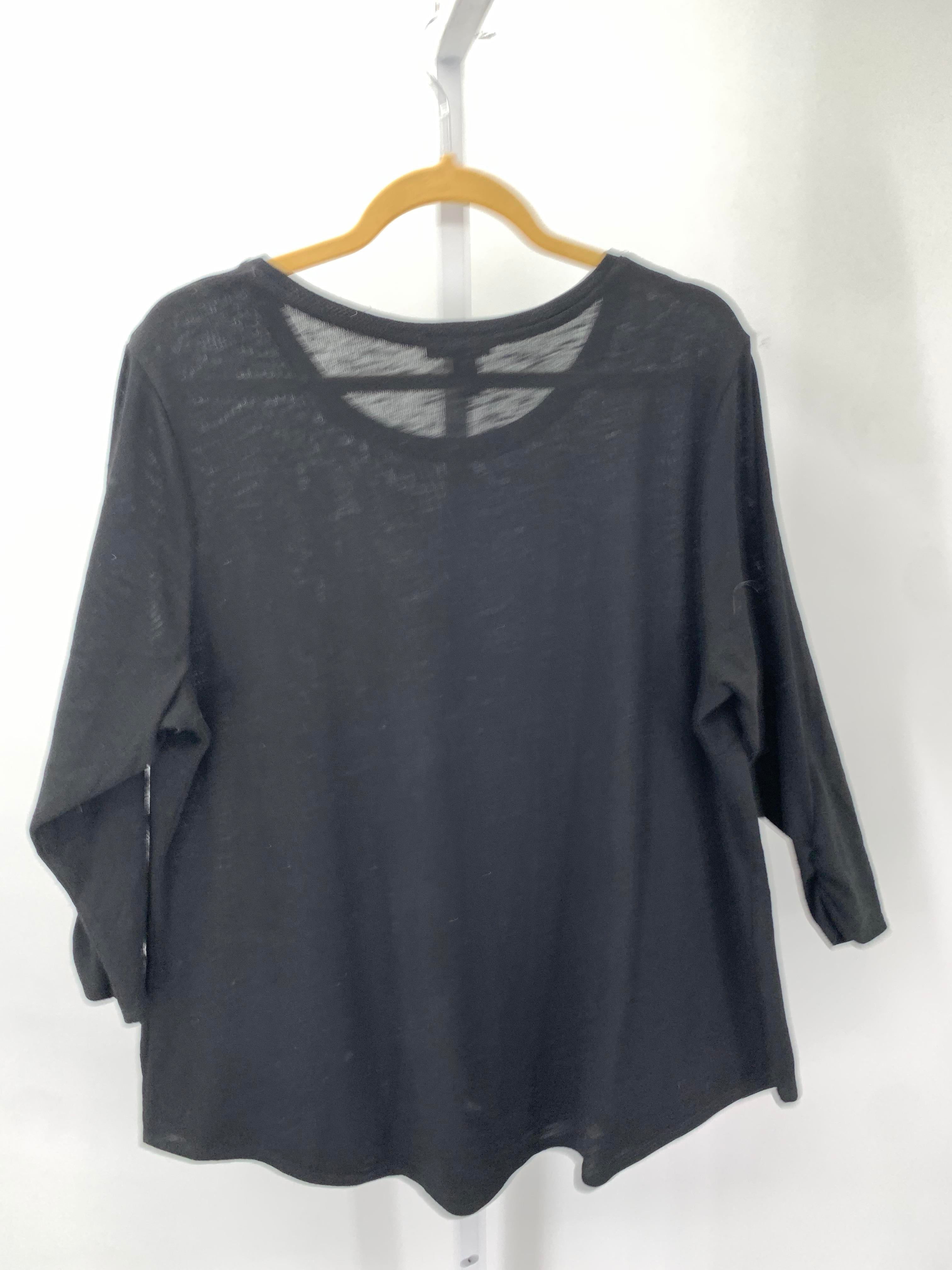 Alyx Size 2X Womens 3/4 Sleeve Shirt