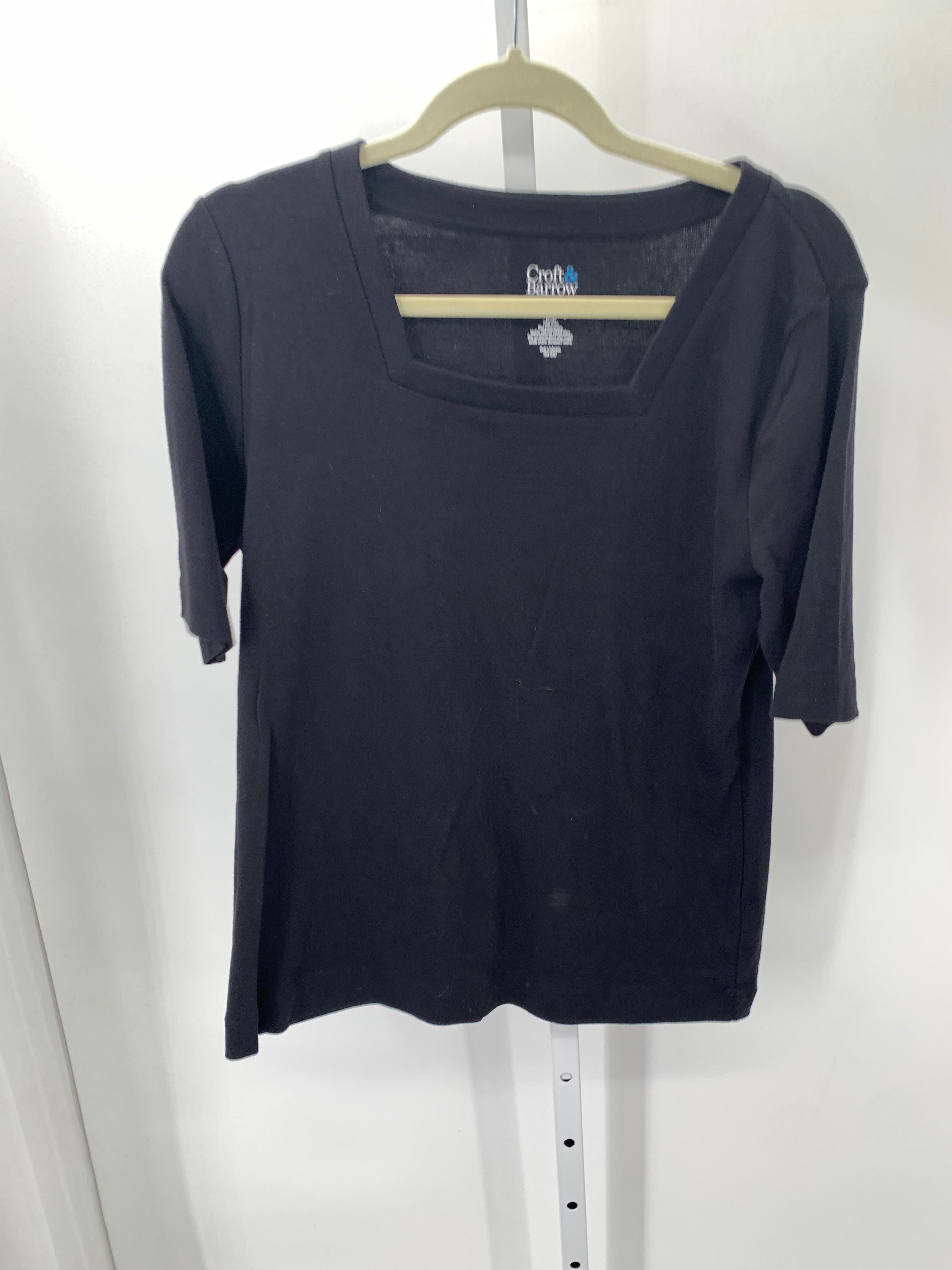 Croft & Barrow Size Large Petite Petite Short Sleeve Shirt