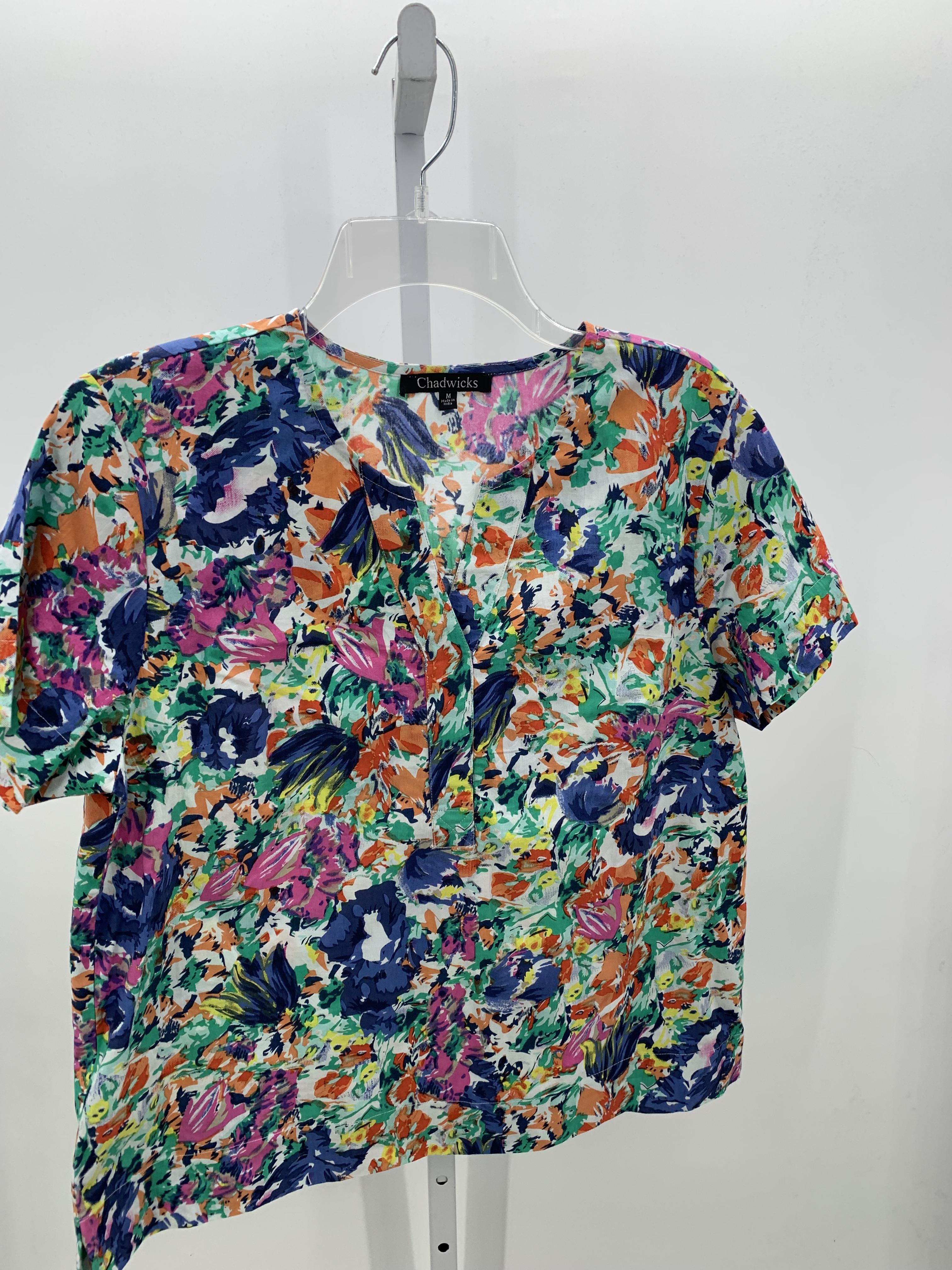 Chadwicks Size Medium Misses Short Sleeve Shirt