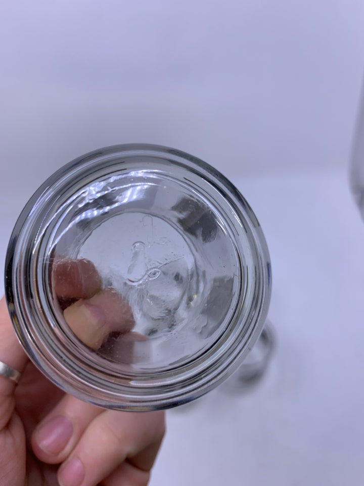 6 VTG SILVER LEAVES SHORT GLASSES.