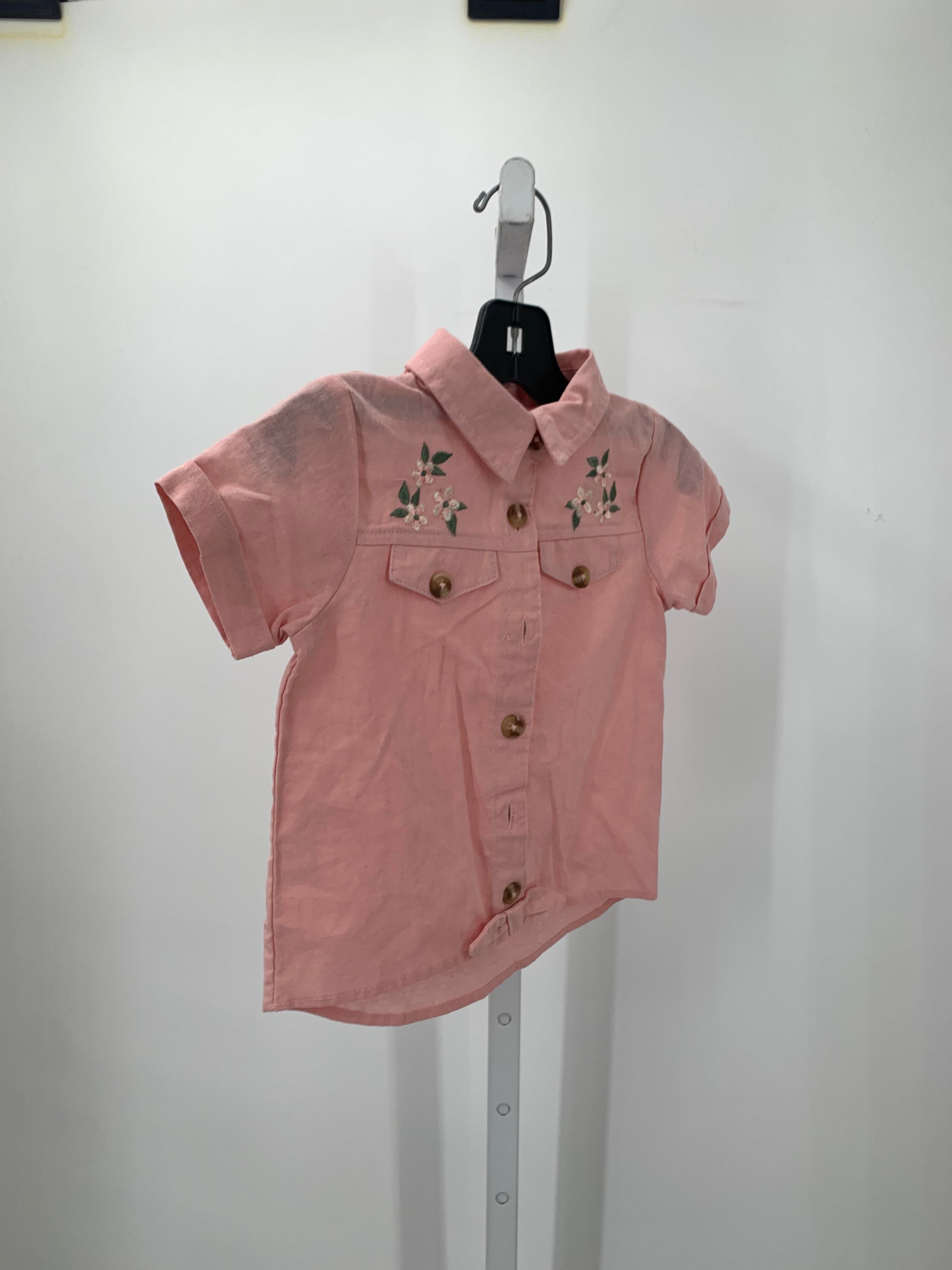 Little Lass Size 5 Girls Short Sleeve Shirt