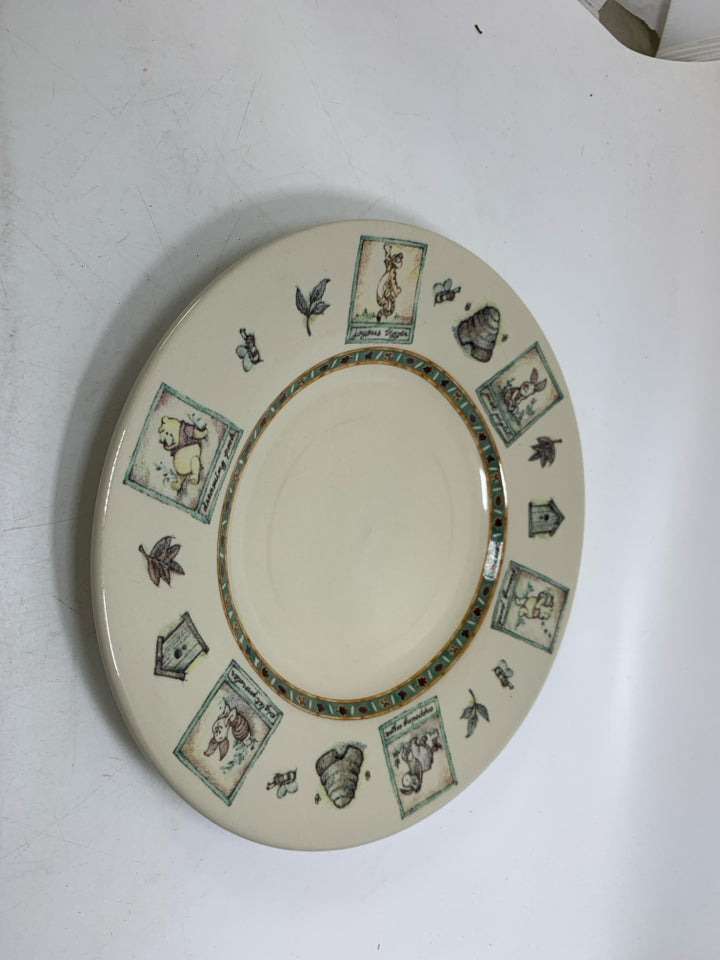 STONEWARE WINNIE THE POOH PLATE.