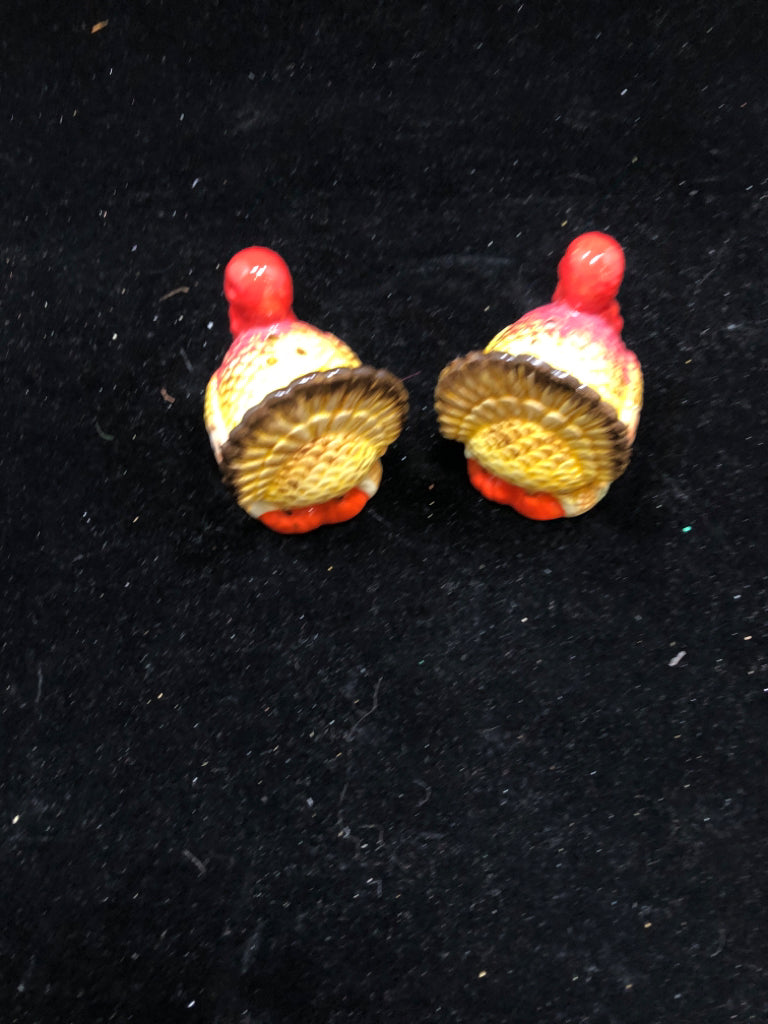 TURKEY SALT AND PEPPER SHAKERS.