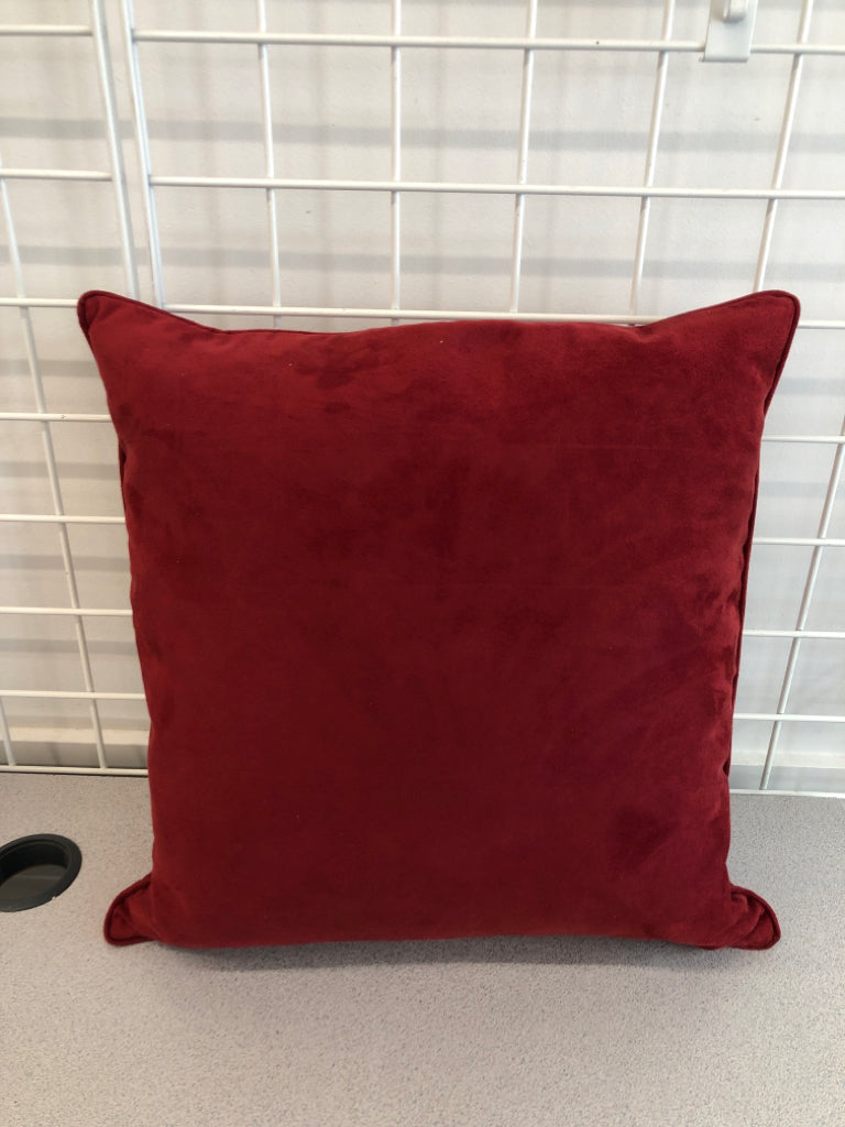 SOFT RED PILLOW.