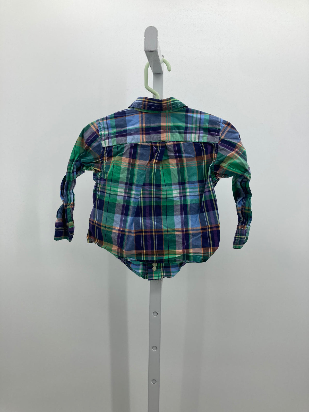 PLAID BTN DOWN