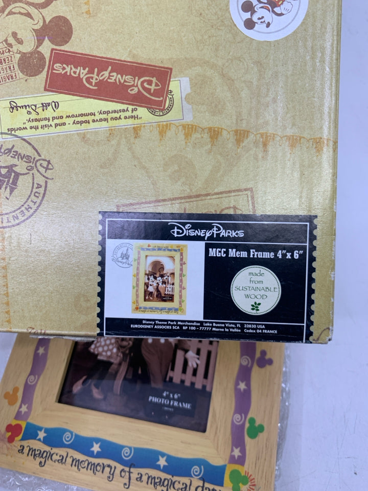 NIB COLORFUL MOUSE EARS W/ SAYING FRAME.