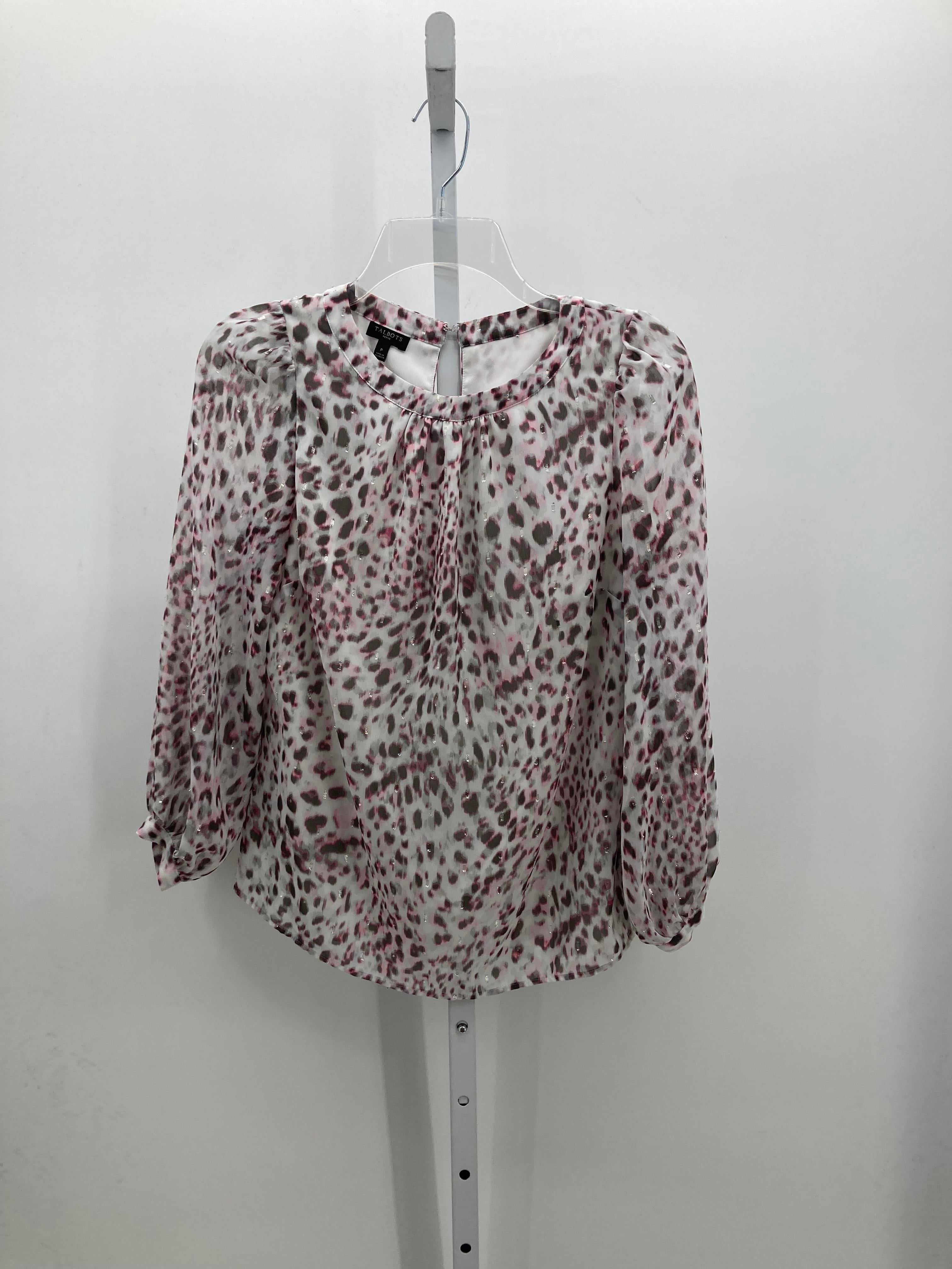 Talbots Size X Small Petite Petite Long Sleeve Shirt