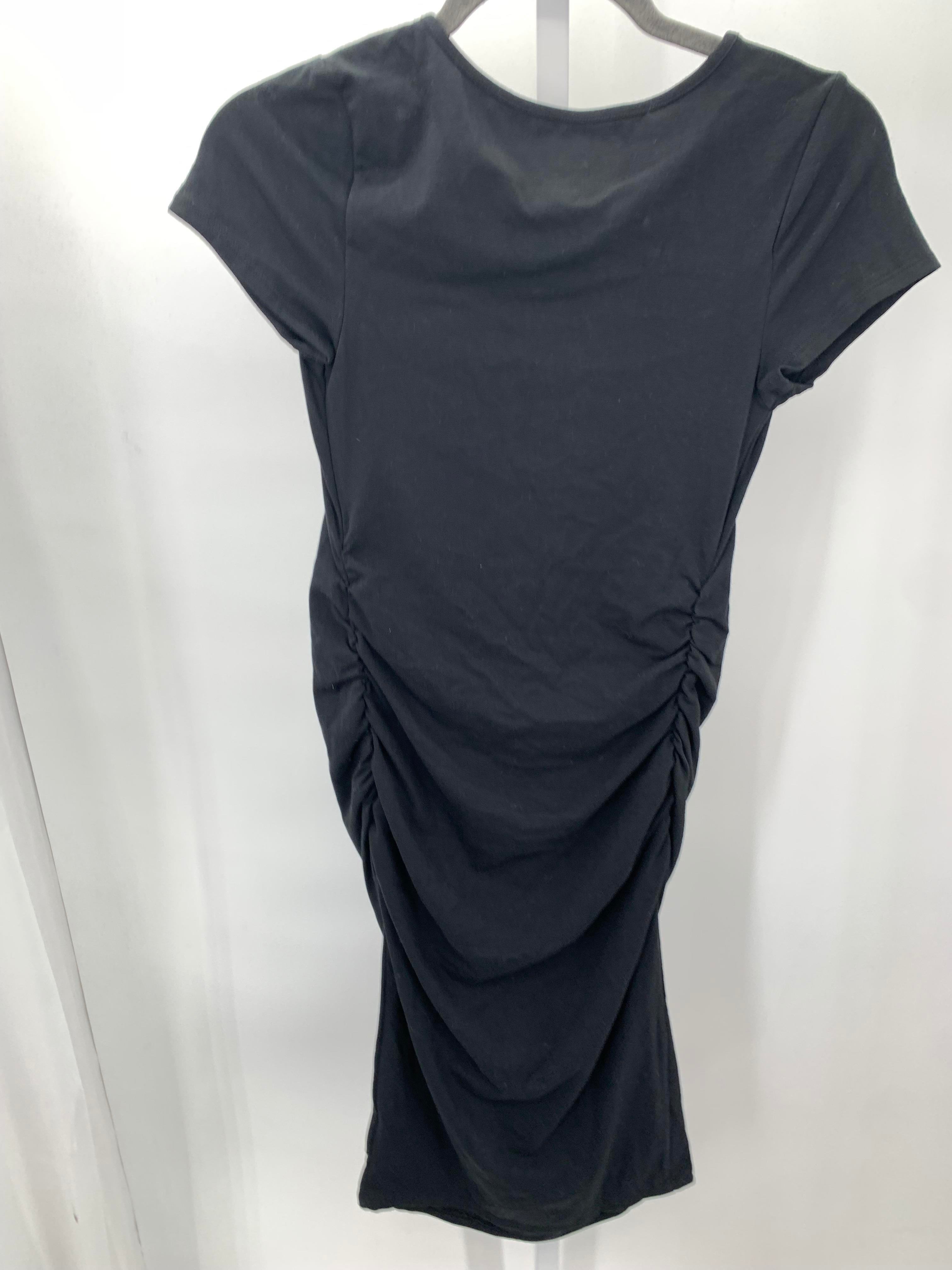Isabel Black Size X Small Maternity Short Sleeve Dress