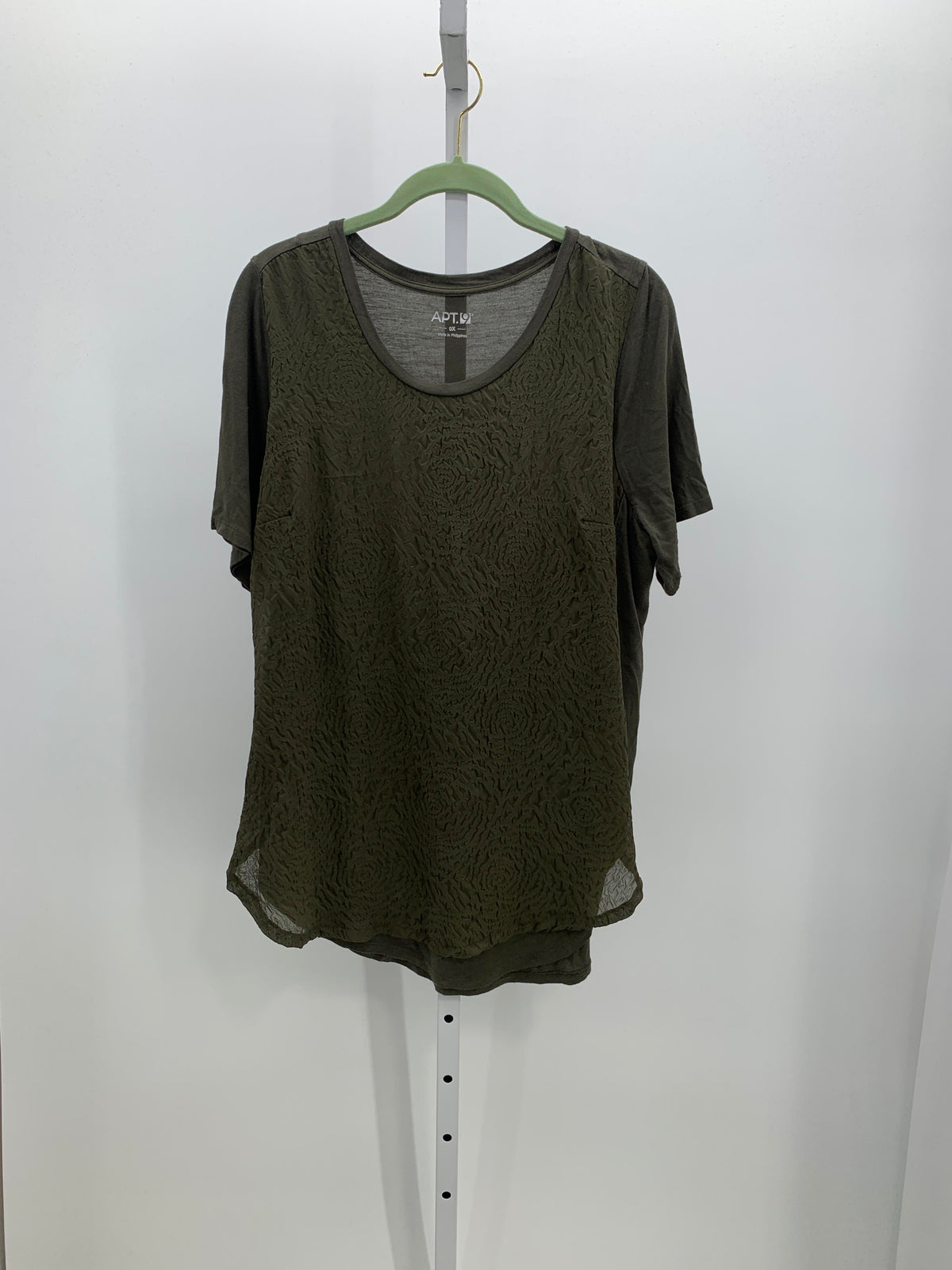 Apt. 9 Size 0X Womens Short Sleeve Shirt