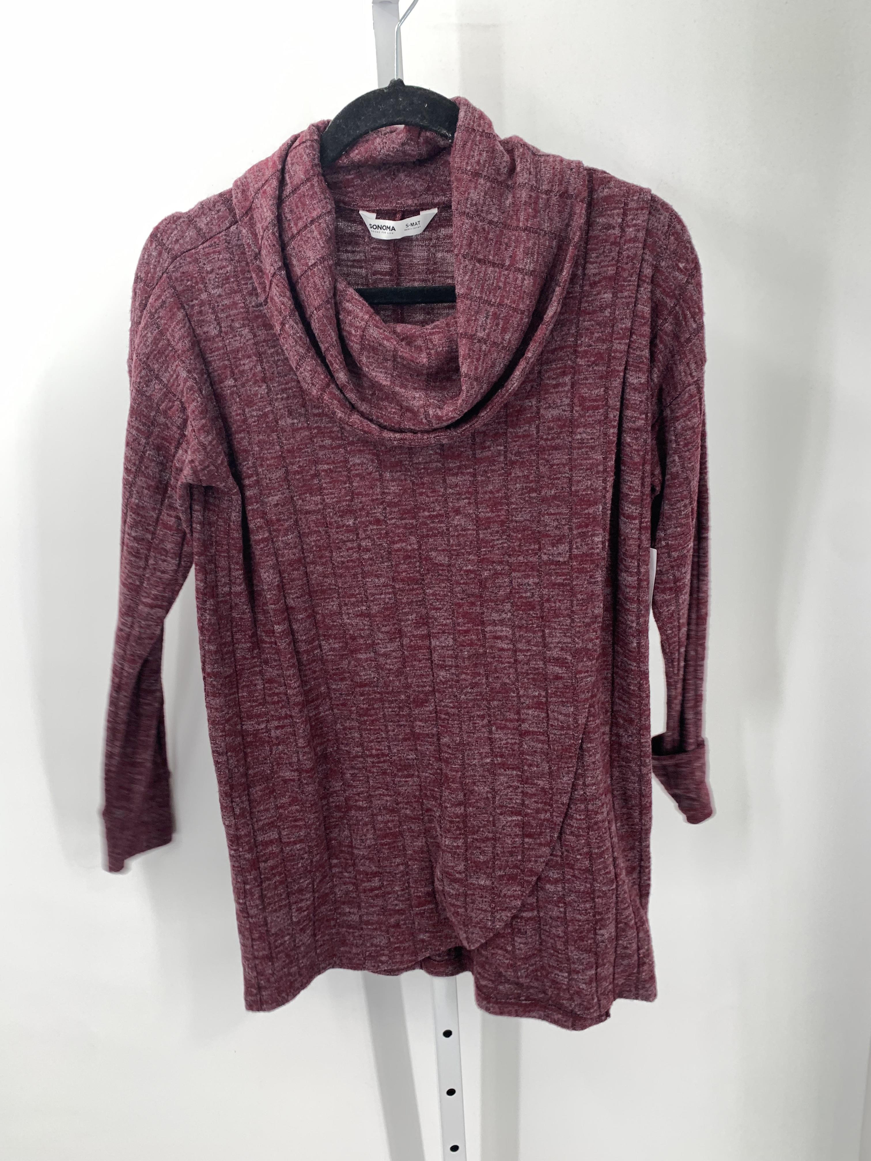Sonoma Purple Size Small Maternity Long Sleeve Sweater