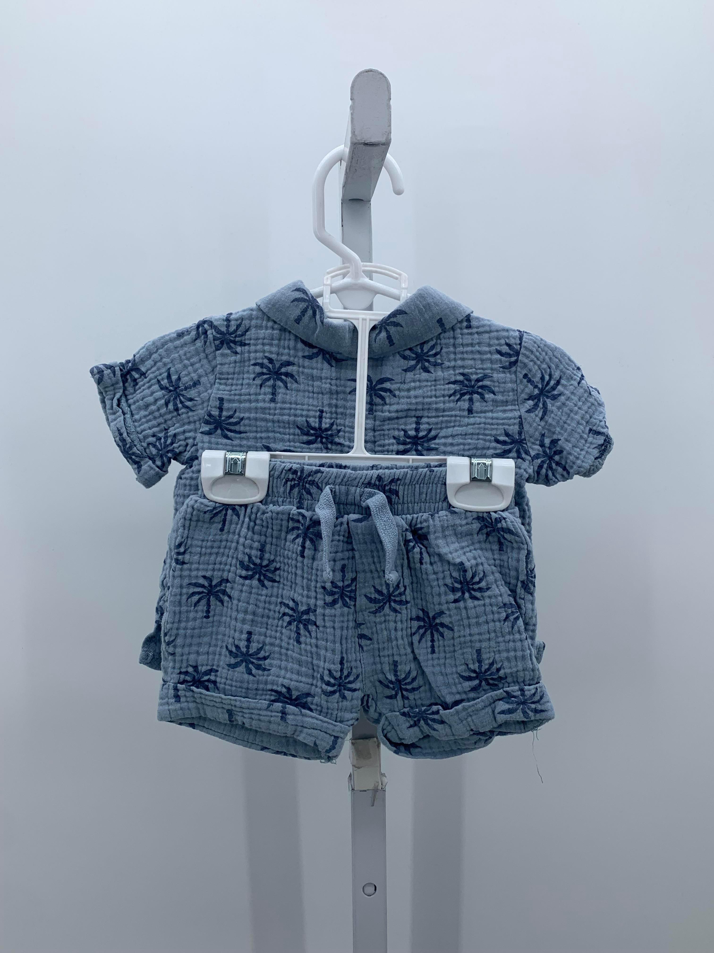 PALM TREES BTN SHIRT AND SHORTS