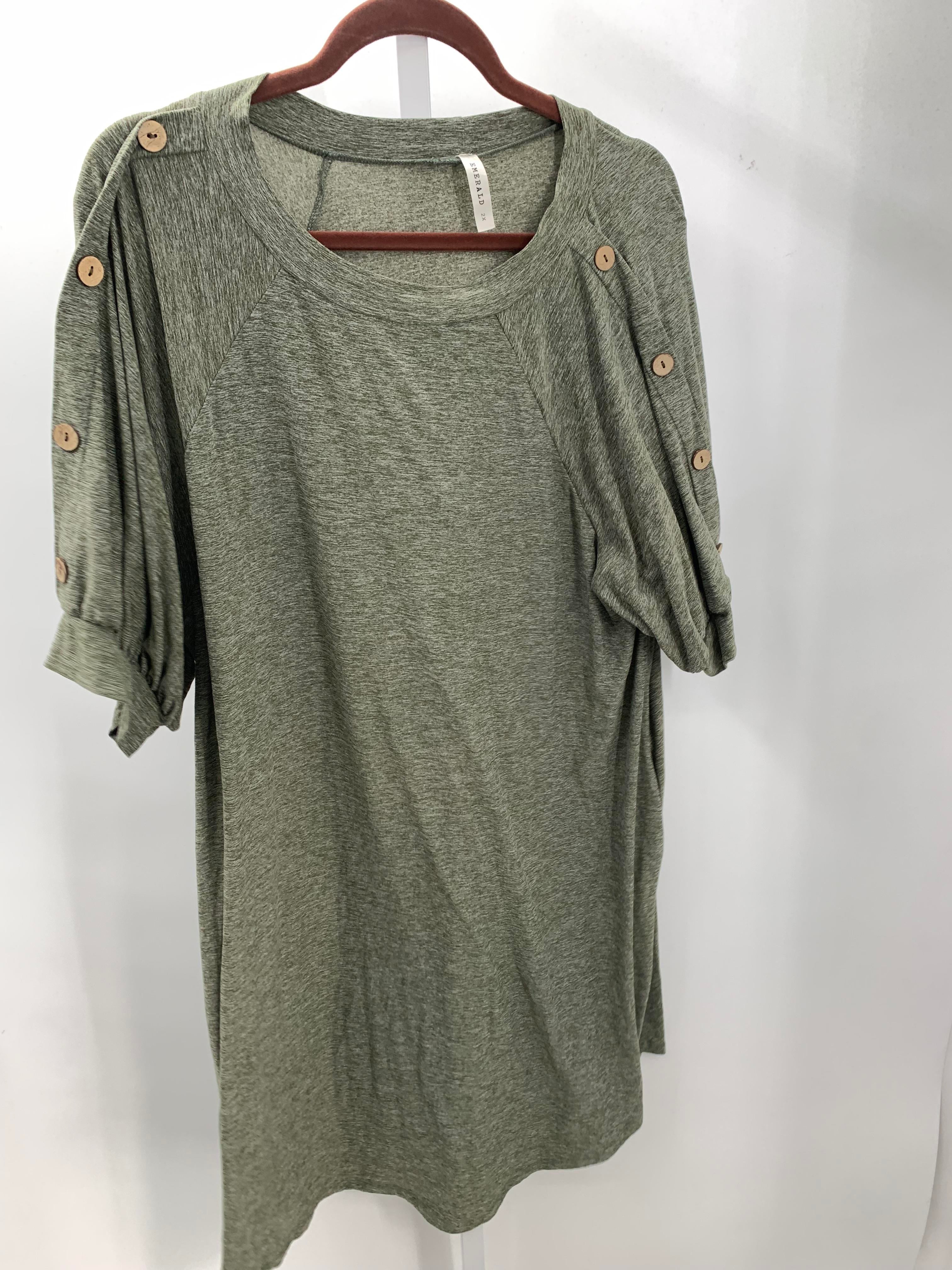 Size 2X Womens Short Sleeve Dress