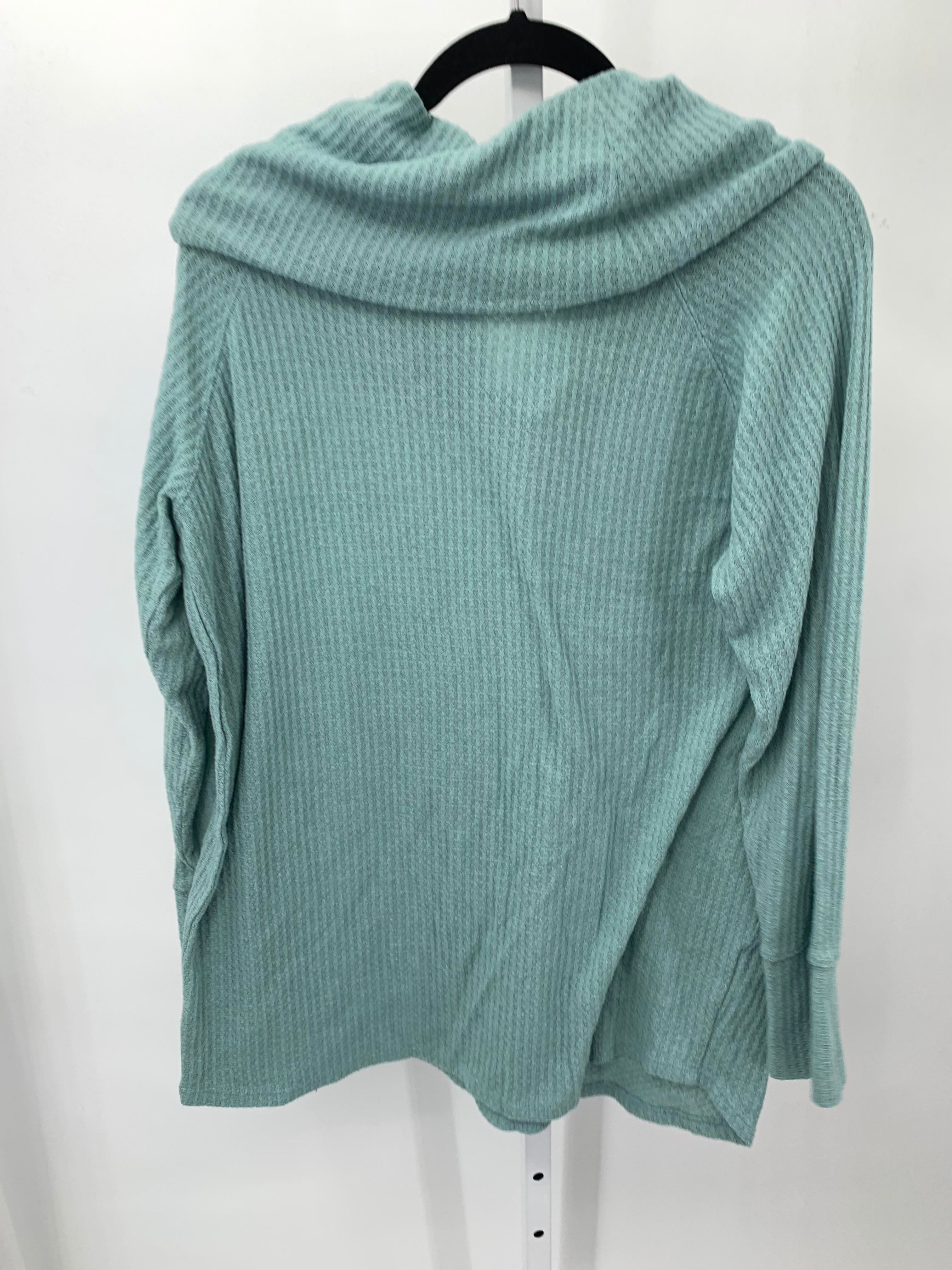 Jessica Simpson Blue Size Large Maternity Long Sleeve Shirt