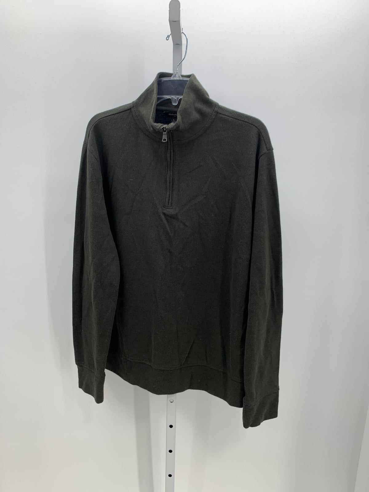 PARTIAL ZIP RIBBED