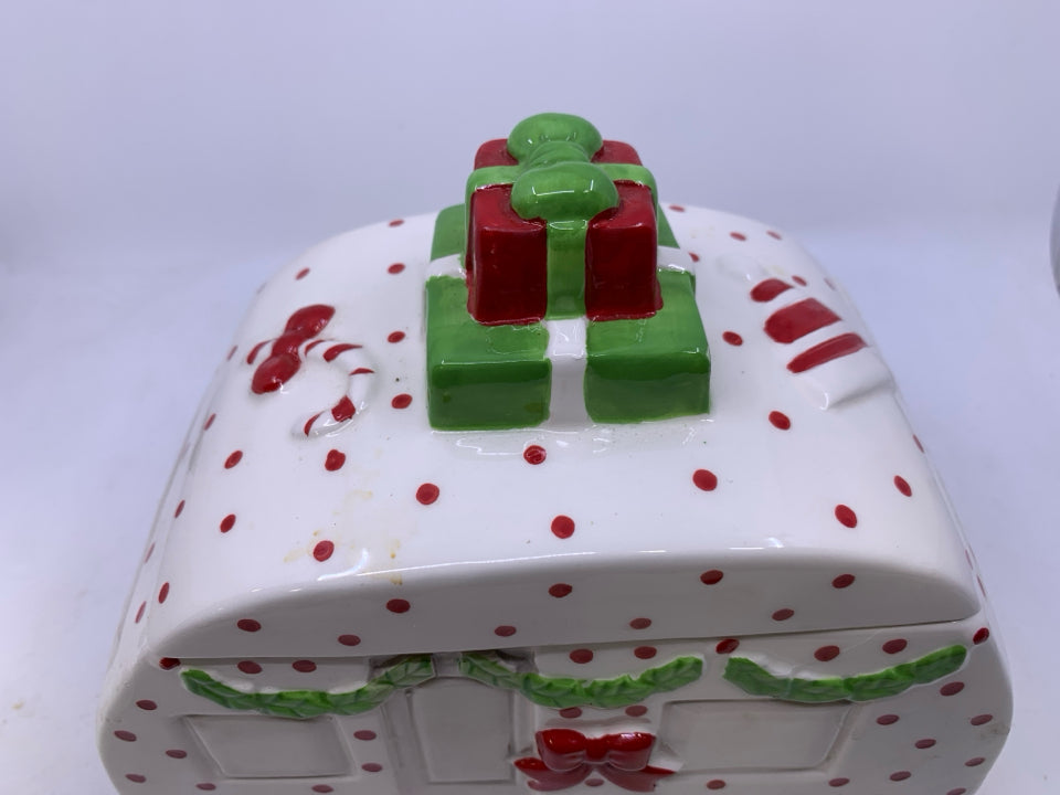 HOLIDAY CAMPER/ TRAILER COOKIE JAR