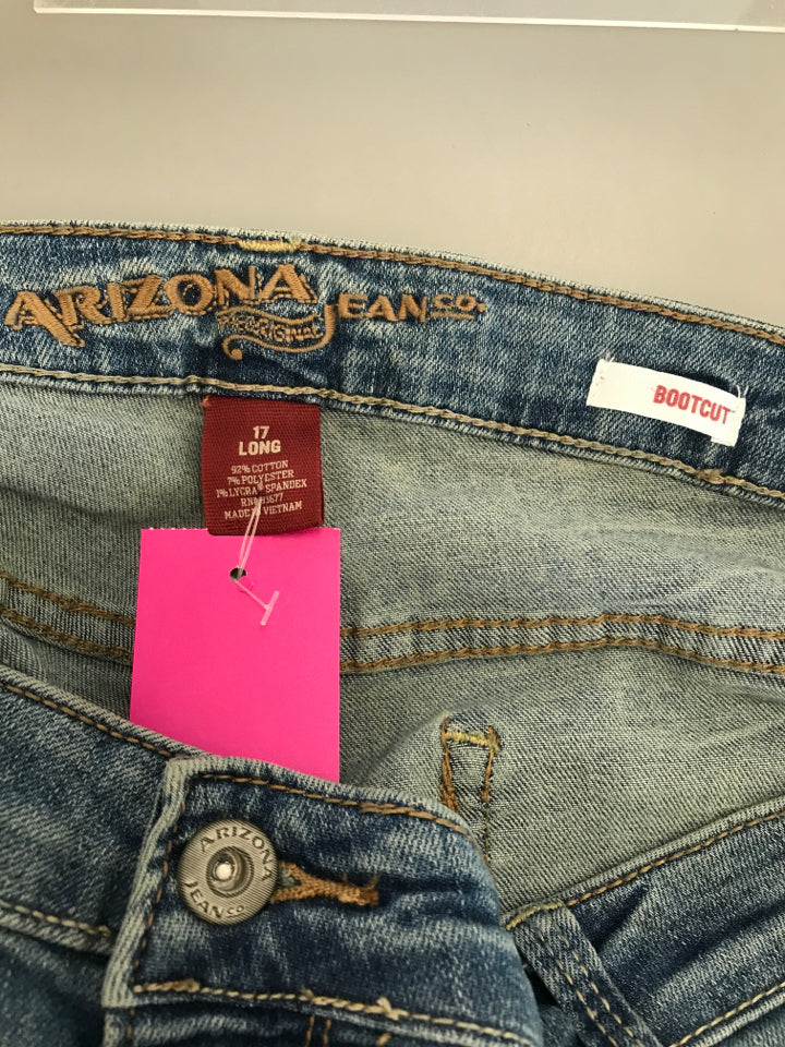 Arizona Size 17 Long Juniors Jeans