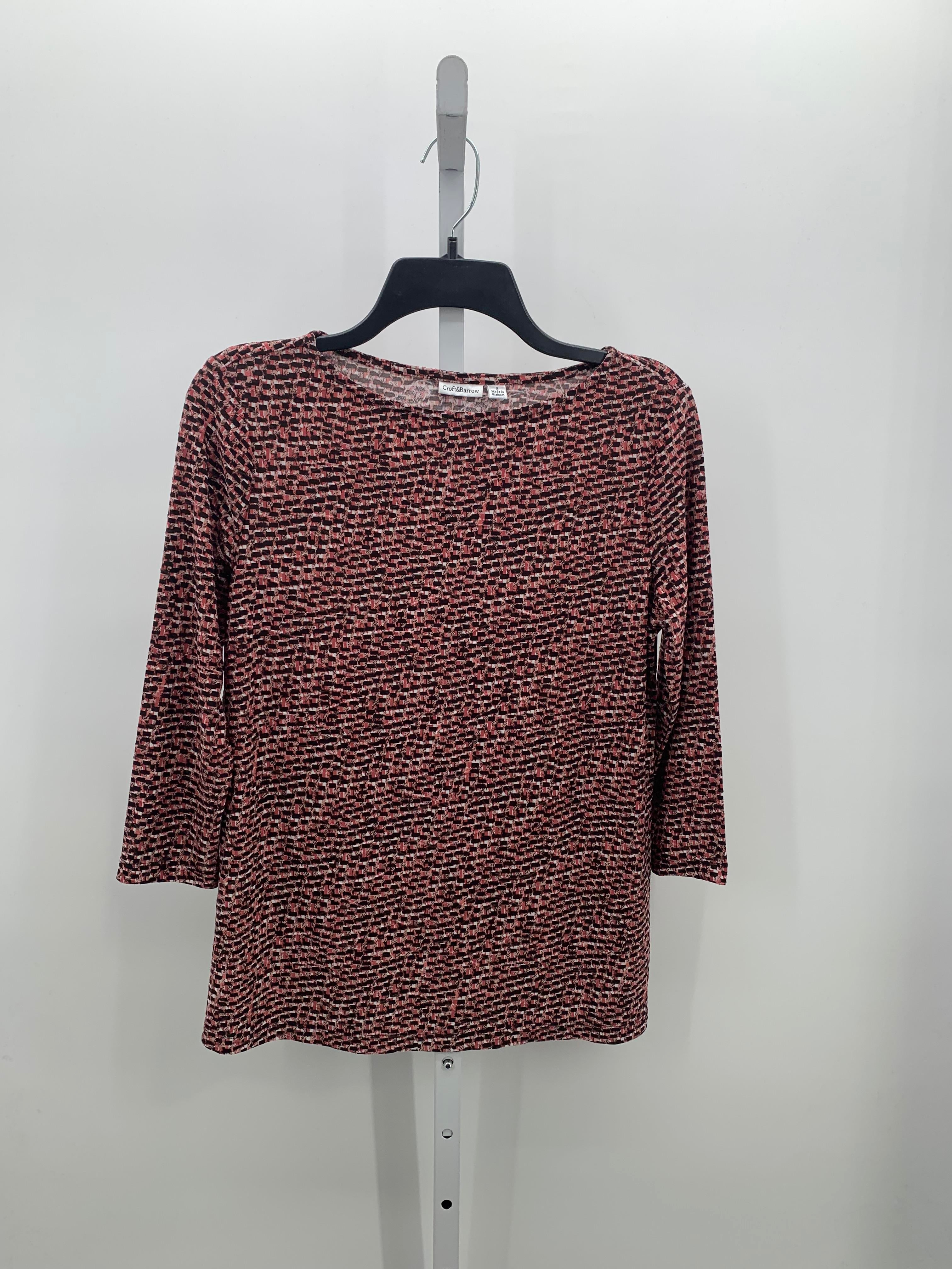 Croft & Barrow Size Small Misses 3/4 Sleeve Shirt
